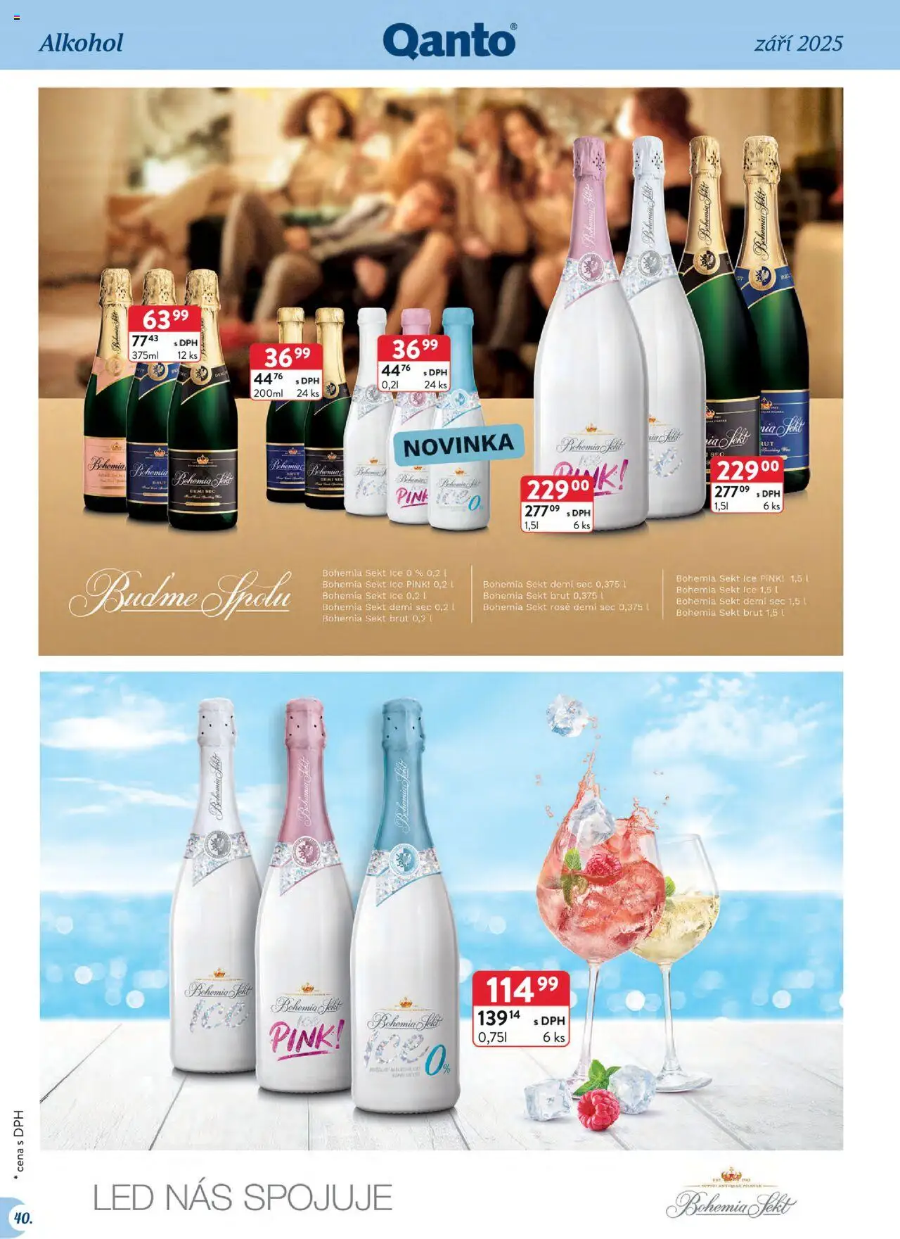 Astur & Qanto leták - Velkoobchod 09/2025 od 01.09.2025 | Strana: 40 | Produkty: Bohemia sekt, Bohemia Sekt Brut, Bohemia Sekt Ice, LED