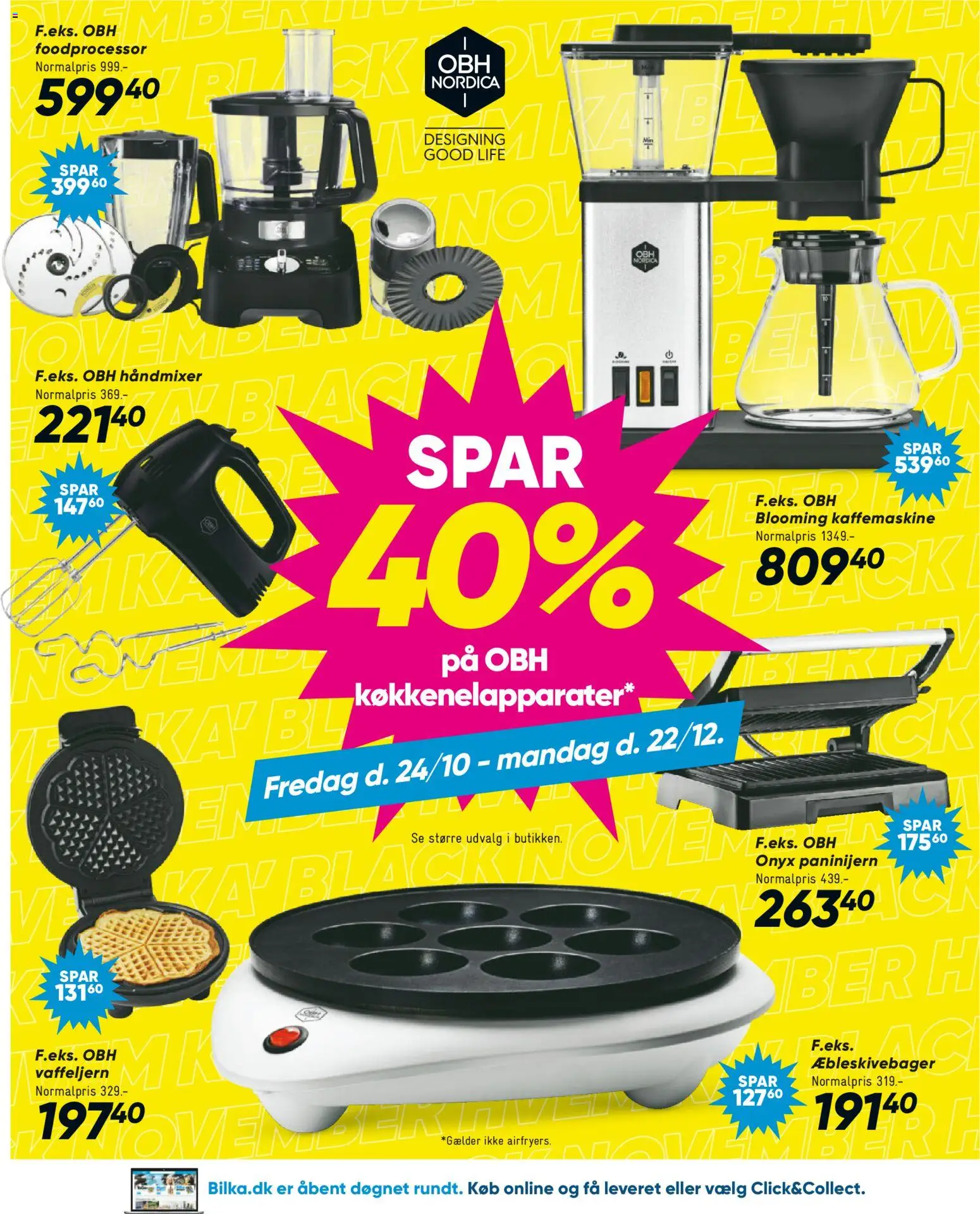 Bilka tilbudsavis – gyldig fra 21.11.2025 | Side: 45 | Produkter: Foodprocessor, Kaffemaskine