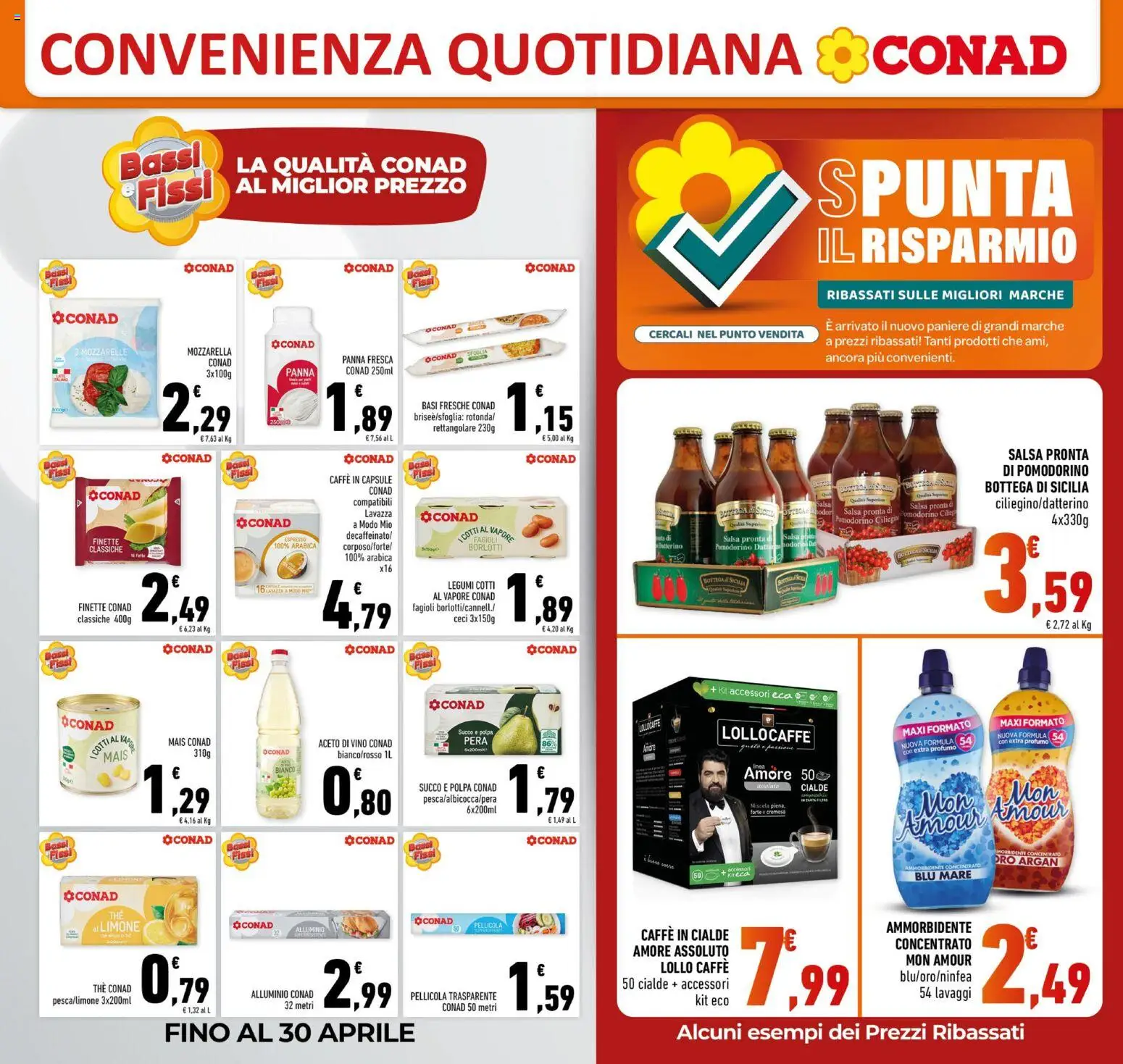 Volantino Conad del 08.04.2026 | Pagina: 16 | Prodotti: Legumi, The, Alluminio, Lavazza