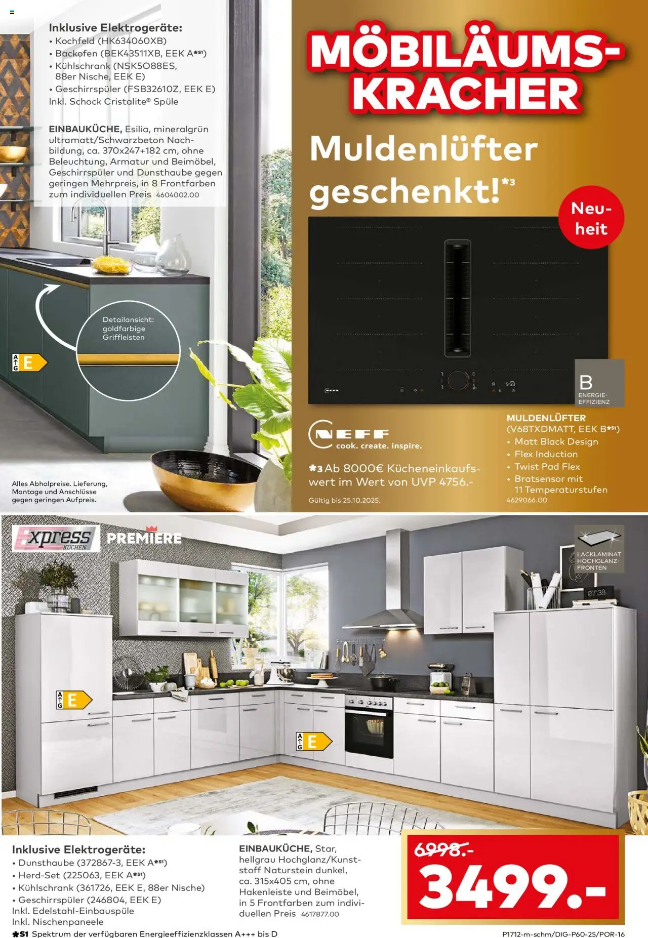 Porta! 60 Küchentester gesucht - Berlin – gültig ab 12.10.2025 | Seite: 5 | Produkte: Kühlschrank, Hakenleiste, Kochfeld, Armatur