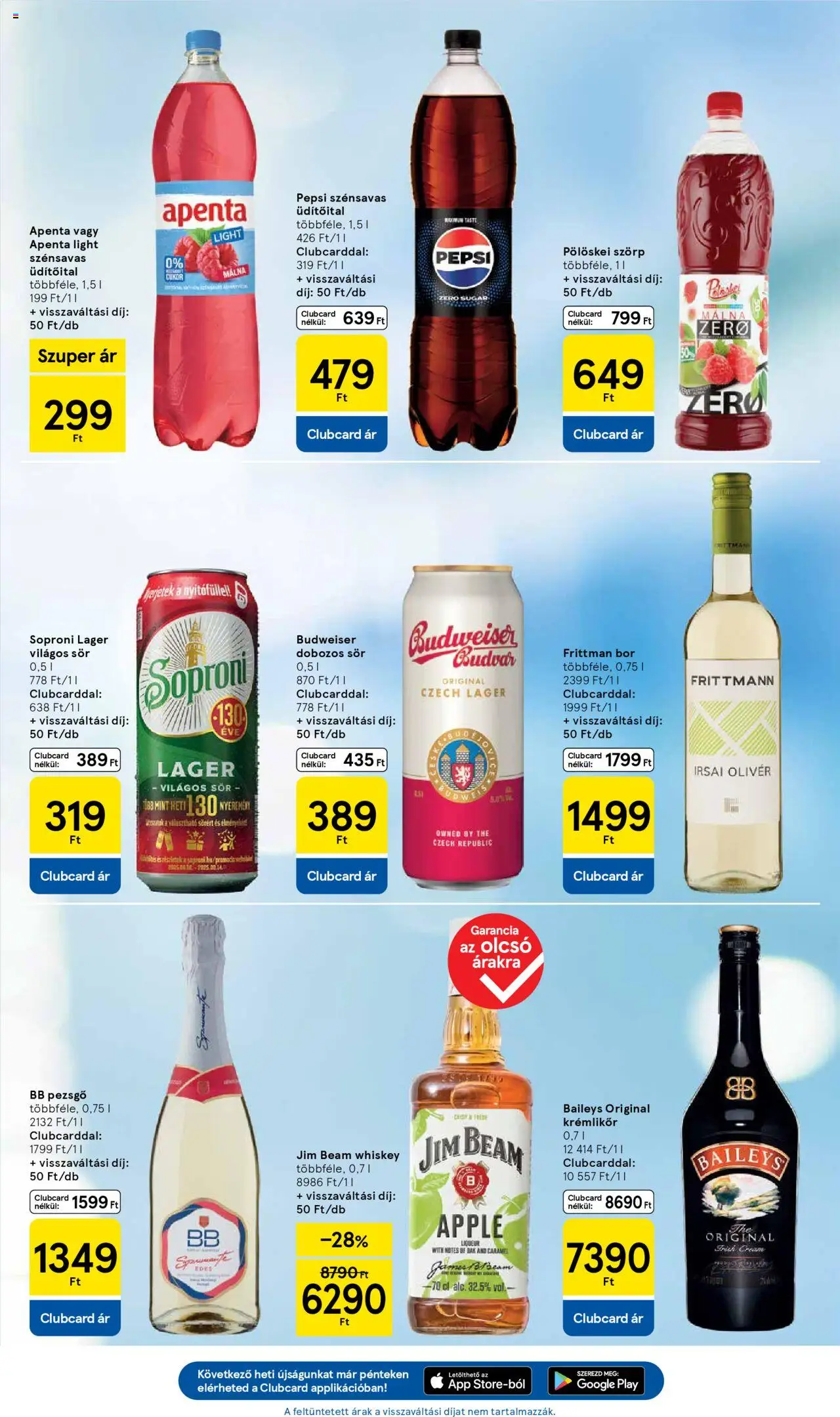 Tesco akciós ujság - amely érvényes a következő dátumtól: 18.09.2025 | Oldal: 7 | Termékek: Málna, Budweiser, Pezsgő, Bb pezsgő