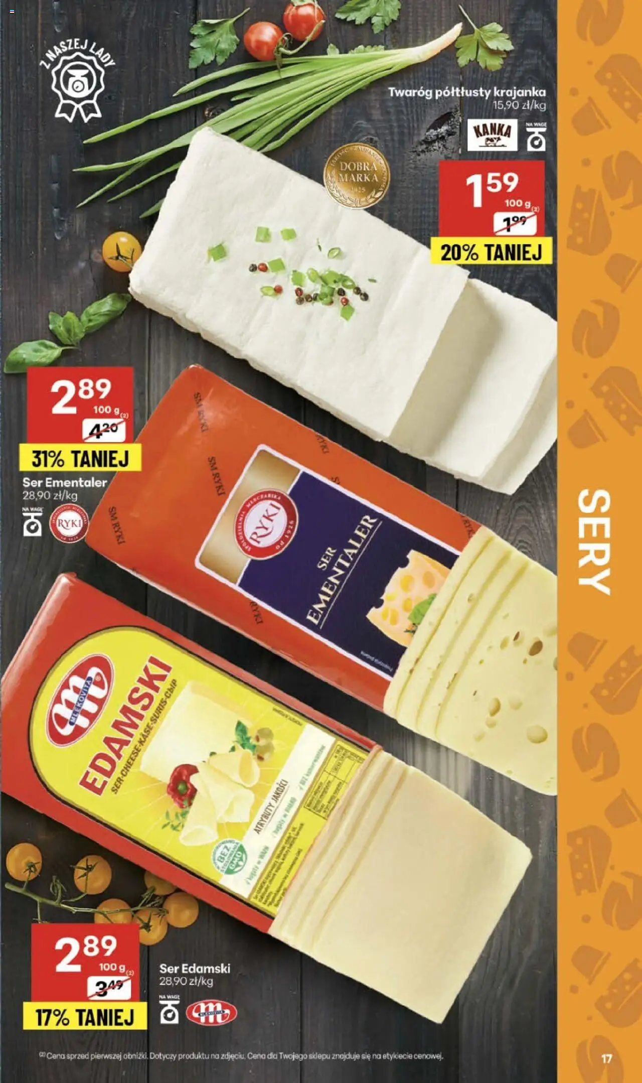 Delikatesy Centrum Gazetka - Sklepy Własne od 23.10.2025 | Strona: 17 | Produkty: Twaróg półtłusty, Sery, Ser, Twaróg