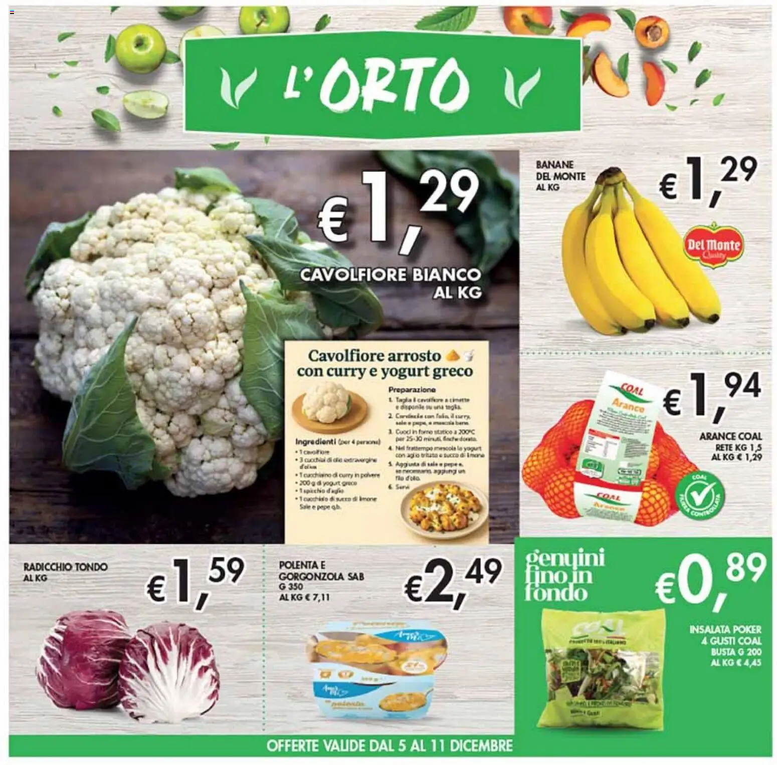 Volantino Coal del 28.11.2025 | Pagina: 3 | Prodotti: Yogurt, Limone, Forno, Gorgonzola