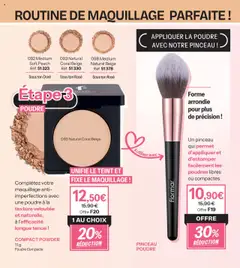 Stanhome - Prévisualisation de PINCEAU POUDRE, Un pinceau qui permet d'appliquer et d'estomper facilement les poudres libres ou compactes. valide à partir de 29.09.2025 | Page: 87 | Produits: Maquillage, Poudre, Pinceau