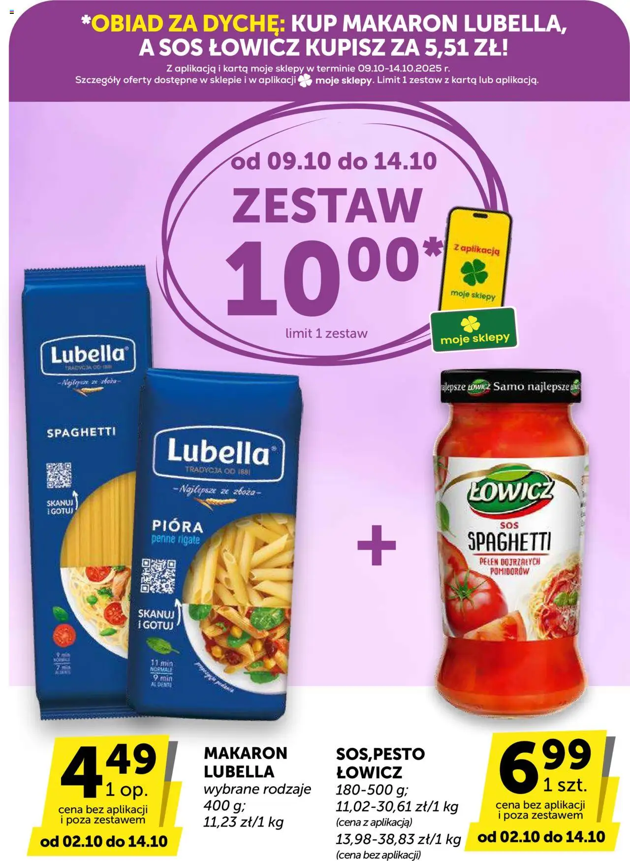 Euro Sklep Gazetka od 02.10.2025 | Strona: 6 | Produkty: Karta, Pesto, Makaron, Sos