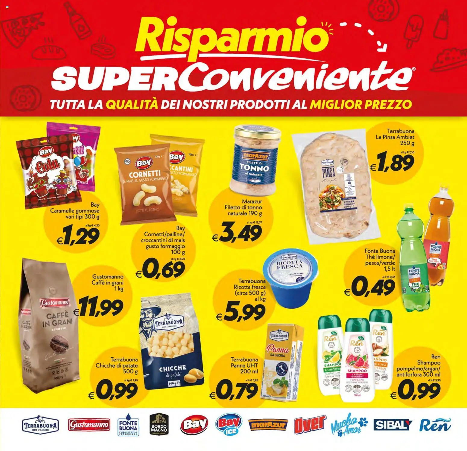Volantino SuperConveniente del 17.03.2026 | Pagina: 11 | Prodotti: Panna, Pompelmo, Mais, Forno