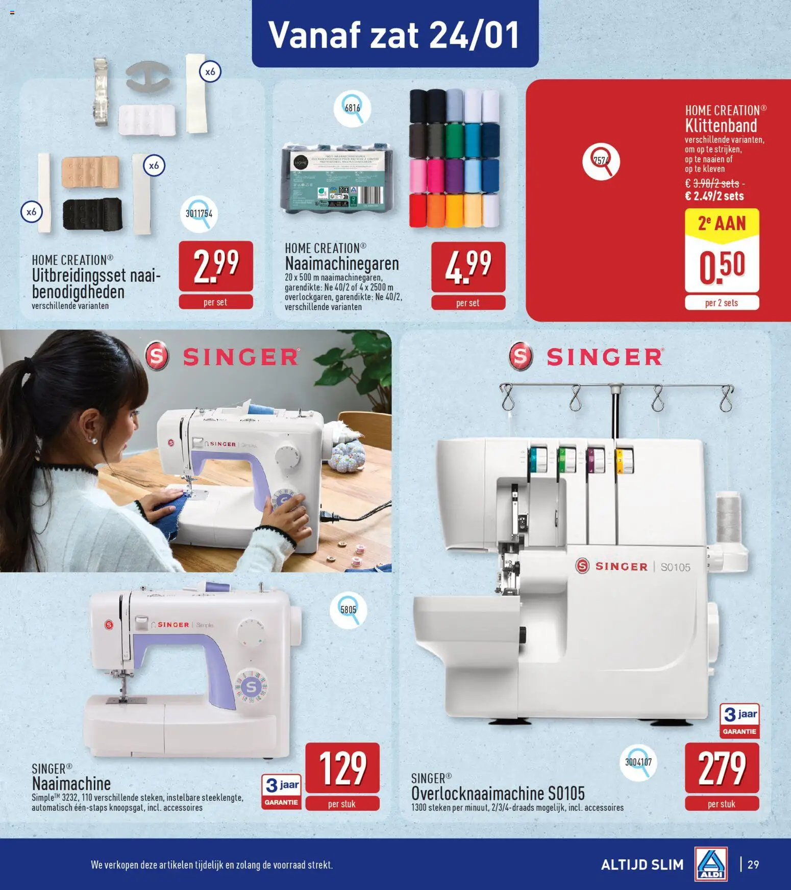 {H1} | Pagina: 29 | Producten: Naaimachine
