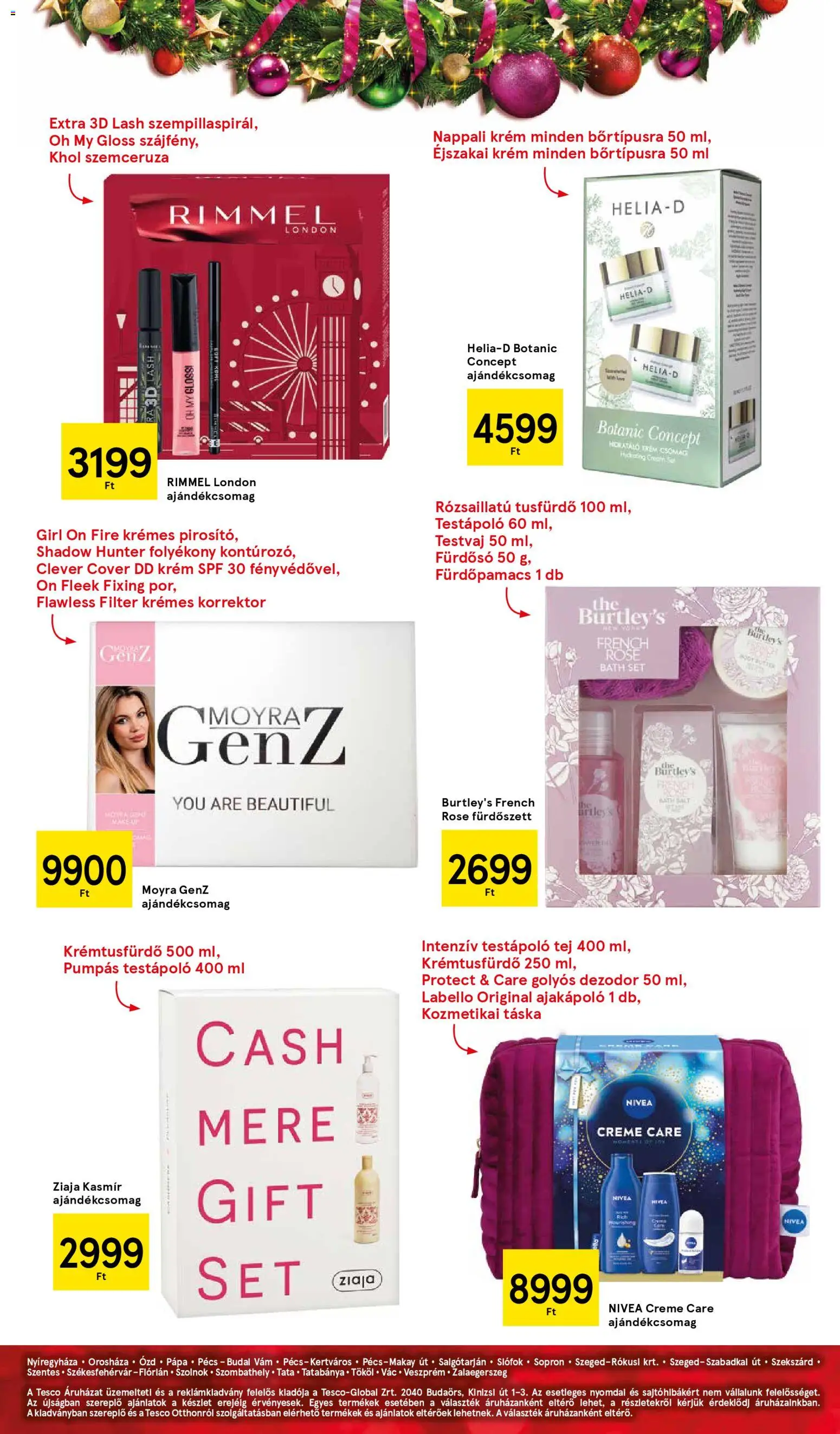 Tesco akciós ujság - amely érvényes a következő dátumtól: 06.11.2025 | Oldal: 15 | Termékek: Kozmetikai táska, Tej, Tusfürdő, Dezodor