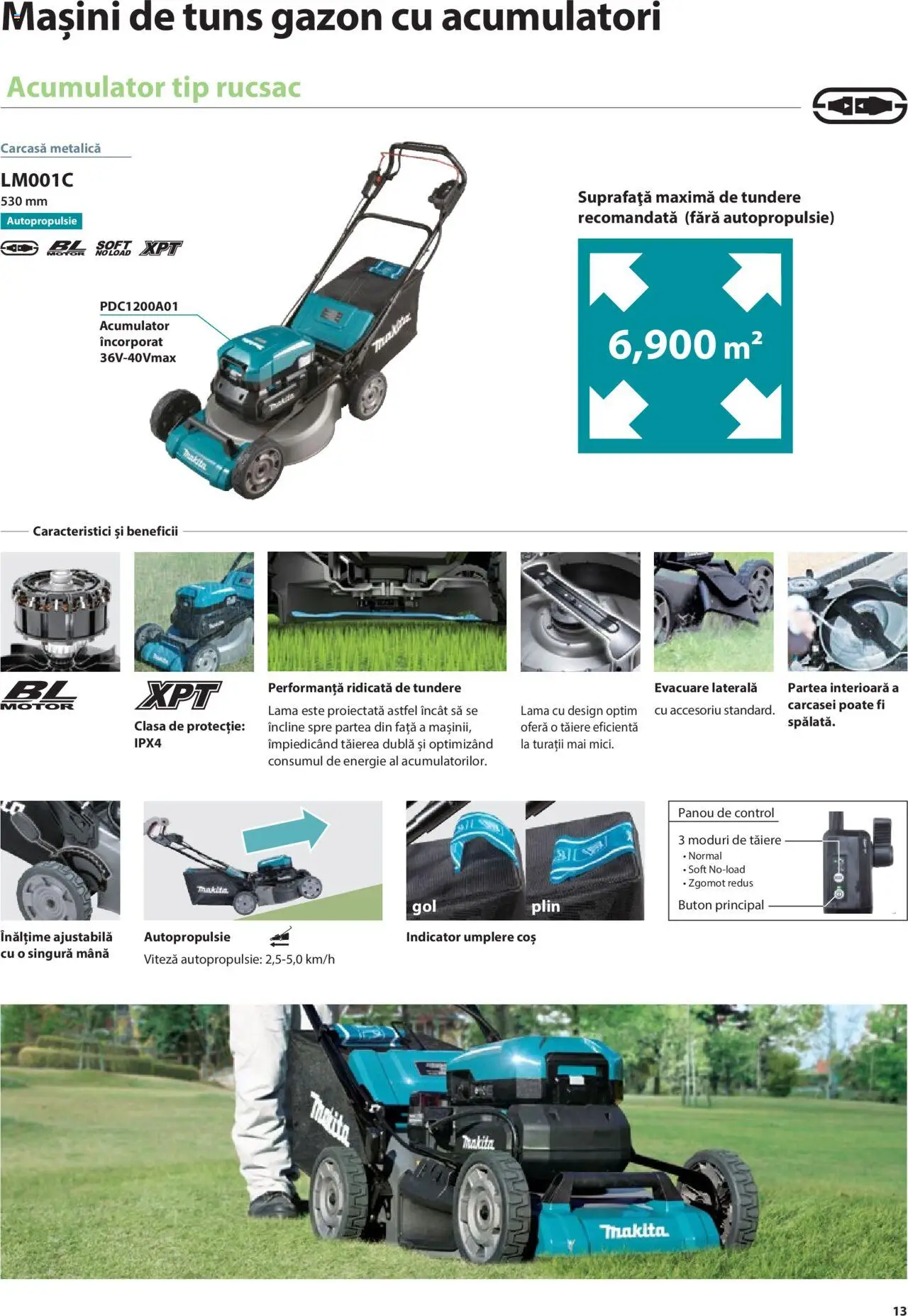 Makita catalog - Mașini de Grădină – valabil de la 08.01.2025 | Pagină: 13 | Produse: Carcasă, Coș, Rucsac