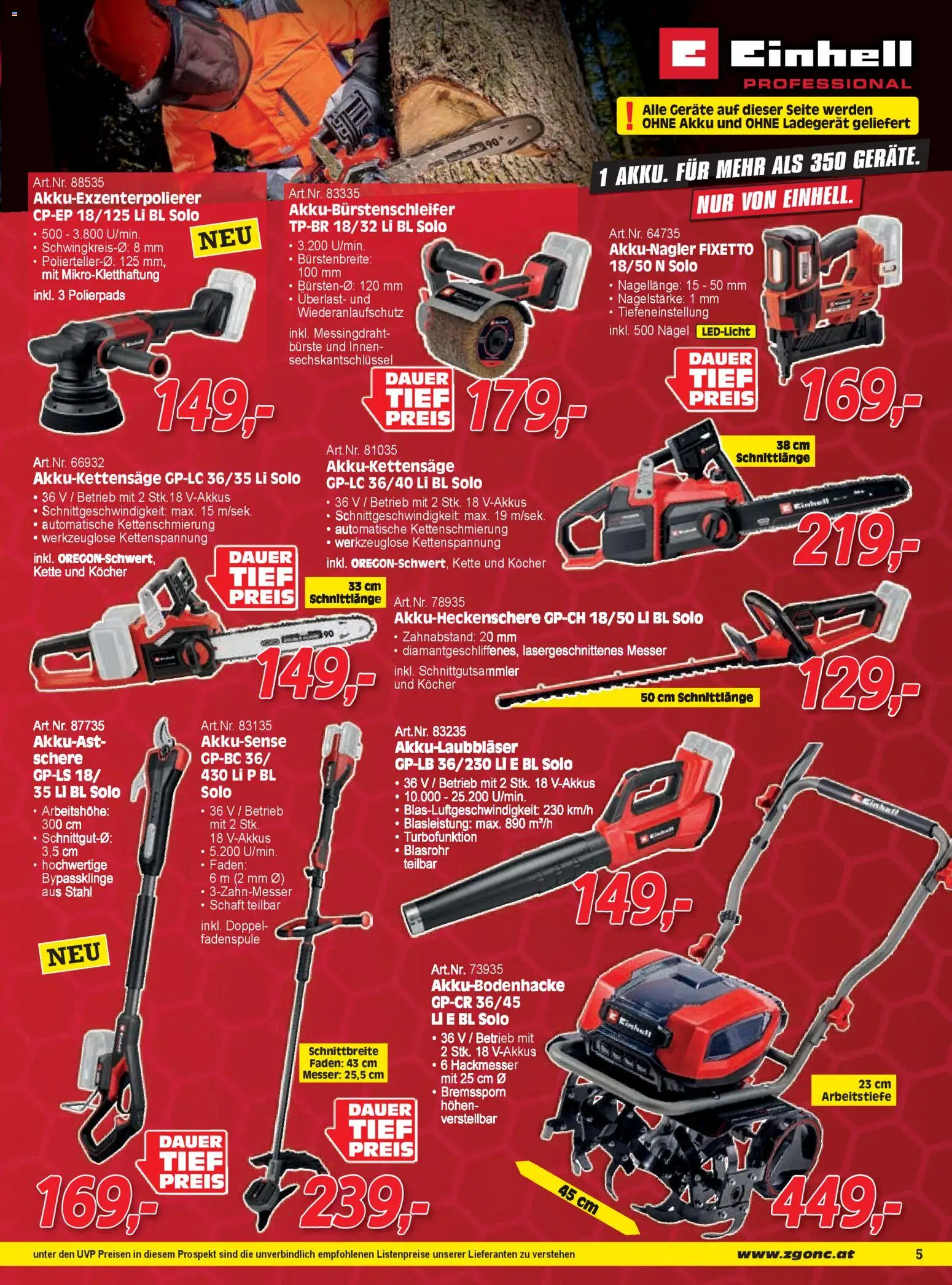 Zgonc Flugblatt April I 2026 gültig ab 01.04.2026 | Seite: 5 | Produkte: Kocher, Bürste