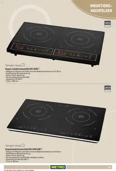 Metro Non Food Sortiment ab 01.10.2025 gültig | Seite: 115 | Produkte: Kochfeld