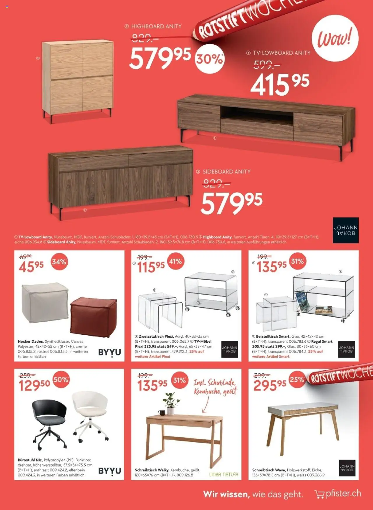 Pfister - Prospekt Rotstift 3 DE ab 29.07.2025 | Seite: 7 | Produkte: Hocker, Regal, Beistelltisch, Creme