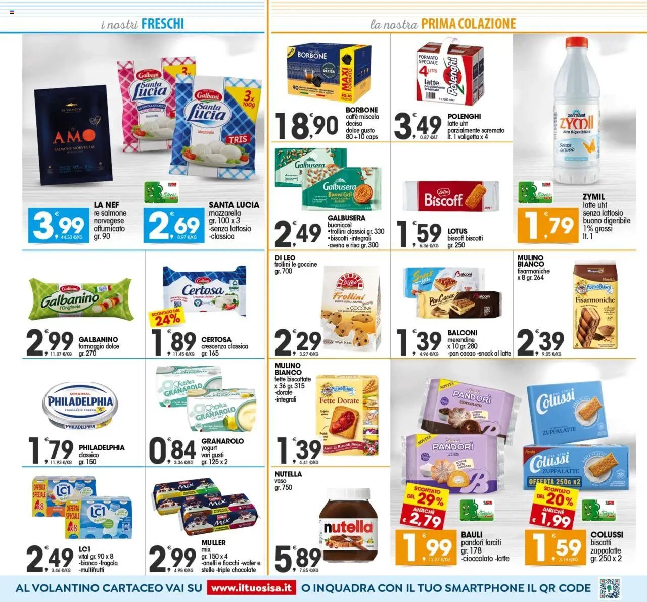 Volantino SISA del 08.08.2025 | Pagina: 5 | Prodotti: Caffè, Fiocchi, Mozzarella, Vaso