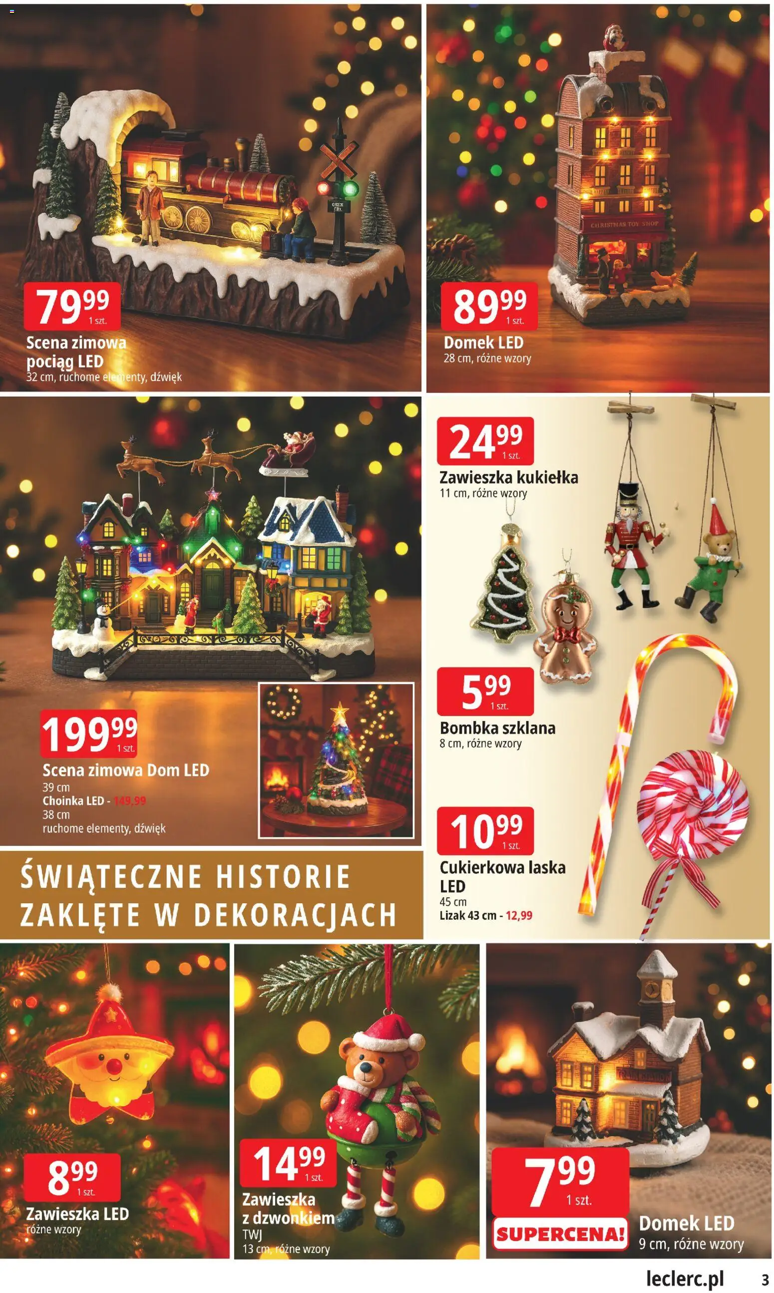 E.Leclerc Gazetka - Elbląg od 12.11.2025 | Strona: 3 | Produkty: Choinka