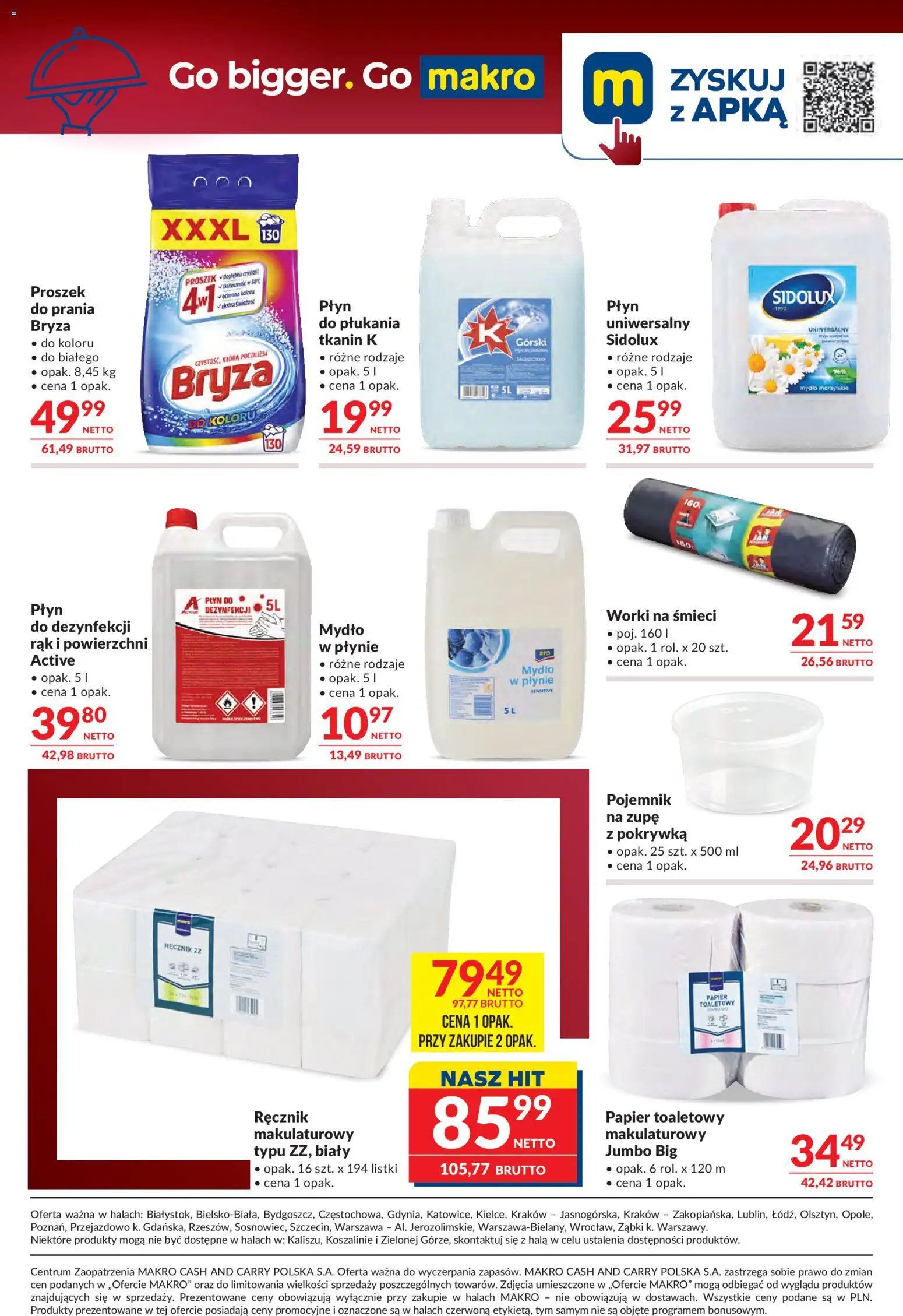Makro Gazetka - Oferta dla gastronomii od 07.01.2026 | Strona: 10 | Produkty: Papier toaletowy, Mydło