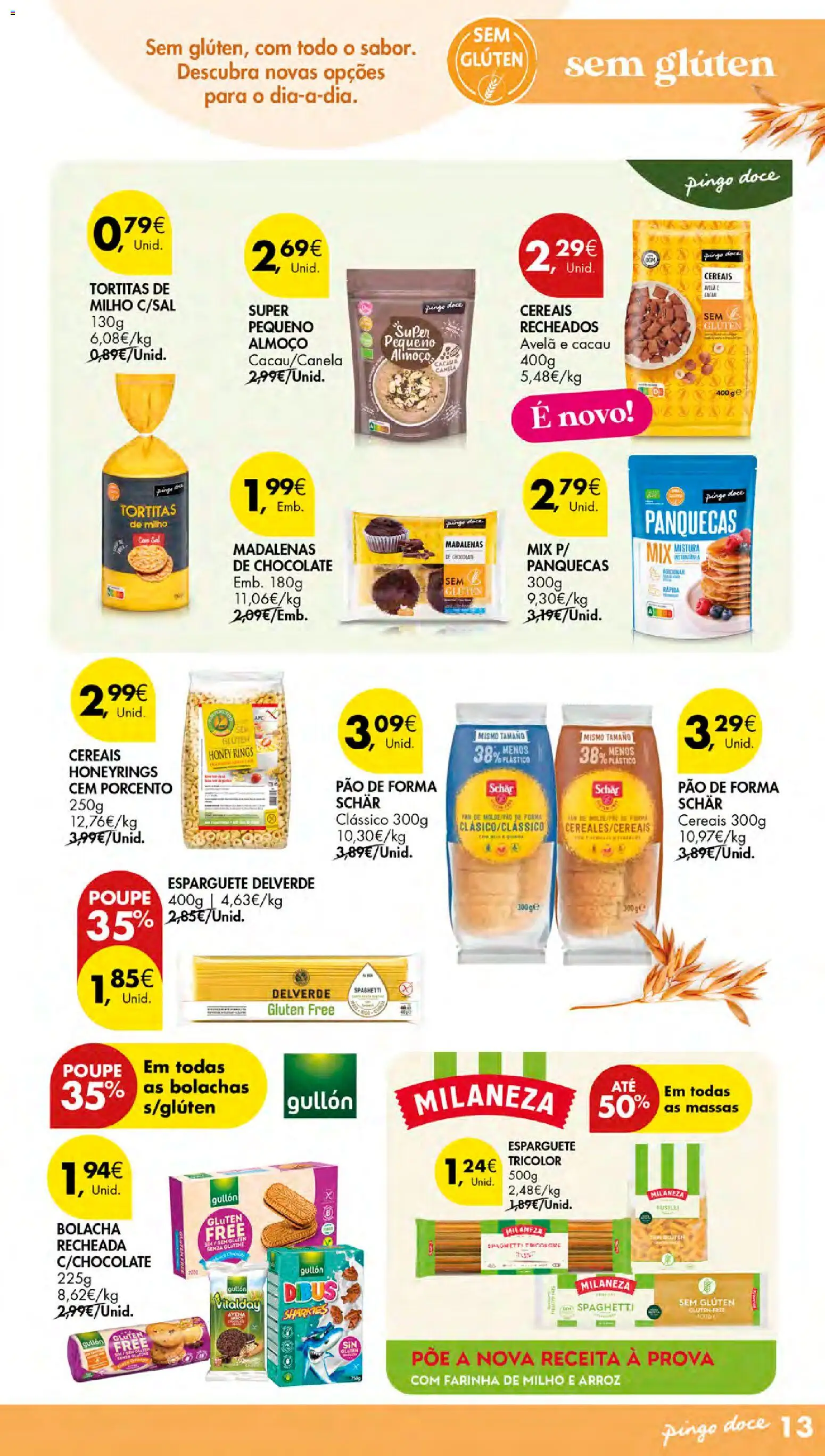 Pingo Doce - Escolhas Equilibradas │ válido de 30.10.2025 | Página: 13 | Produtos: Panquecas, Sal, Chocolate, Milho