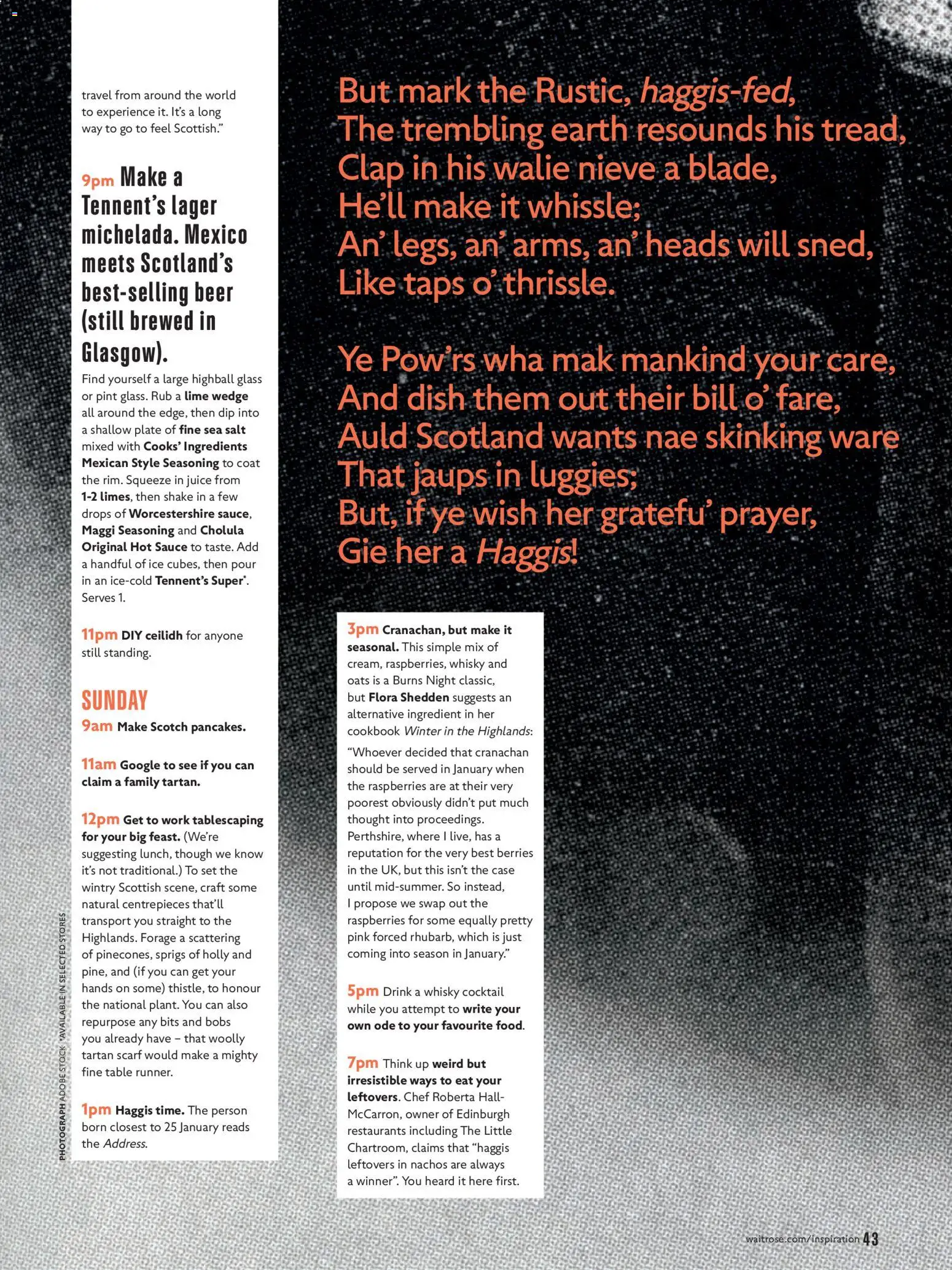 {H1} | Page: 43 | Products: Table, Whisky, Case, Oats