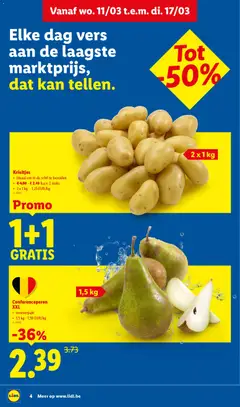 Lidl Folder week 11 - Voorbeeld van een folder van Lidl, geldig van 11.03.2026 | Pagina: 4 | Producten: Krieltjes, Kan