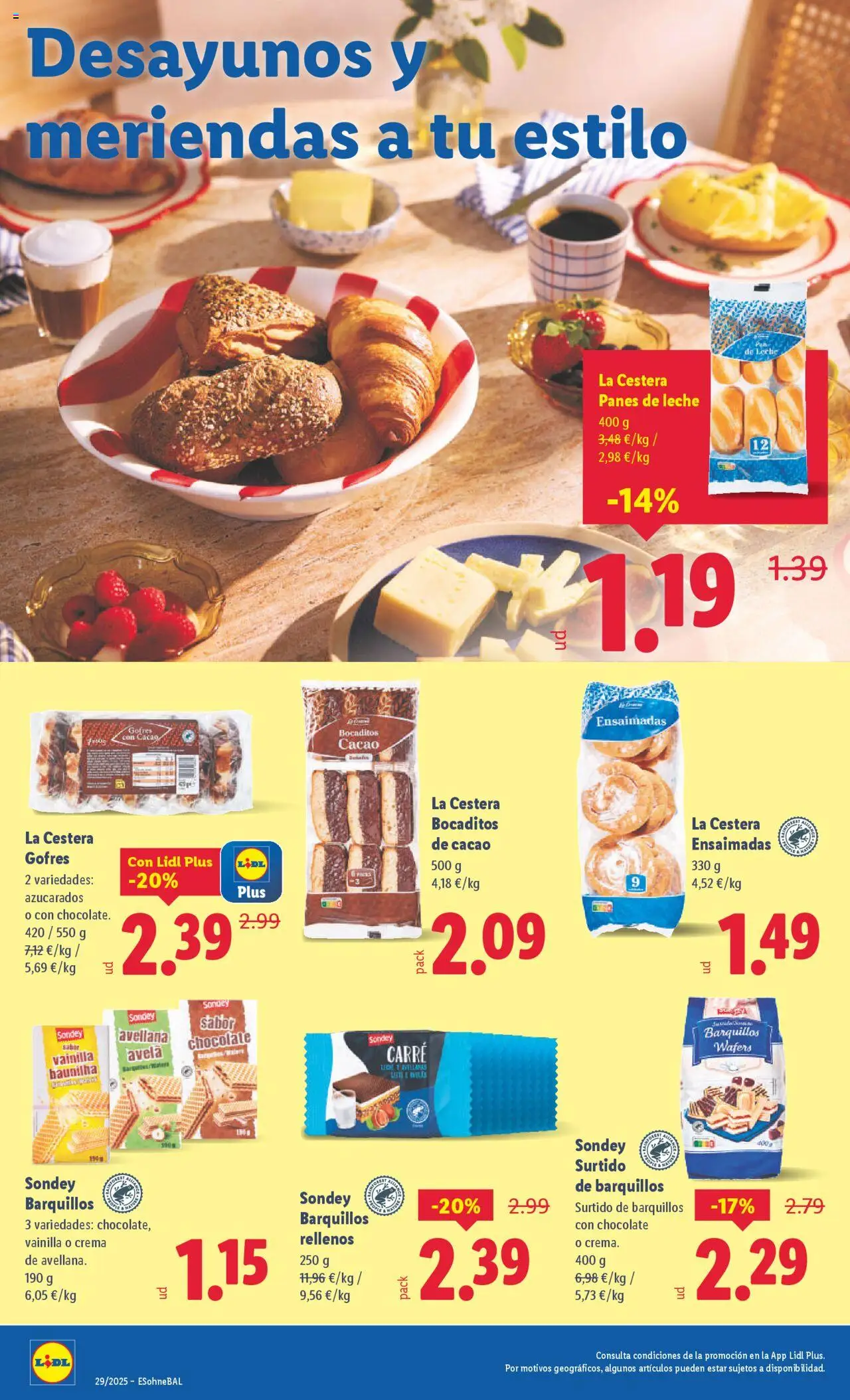 Lidl catálogo MAD │ válido desde el 14.07.2025 | Página: 8 | Productos: Leche, Chocolate, Crema, Φρυγανιές σικάλεως