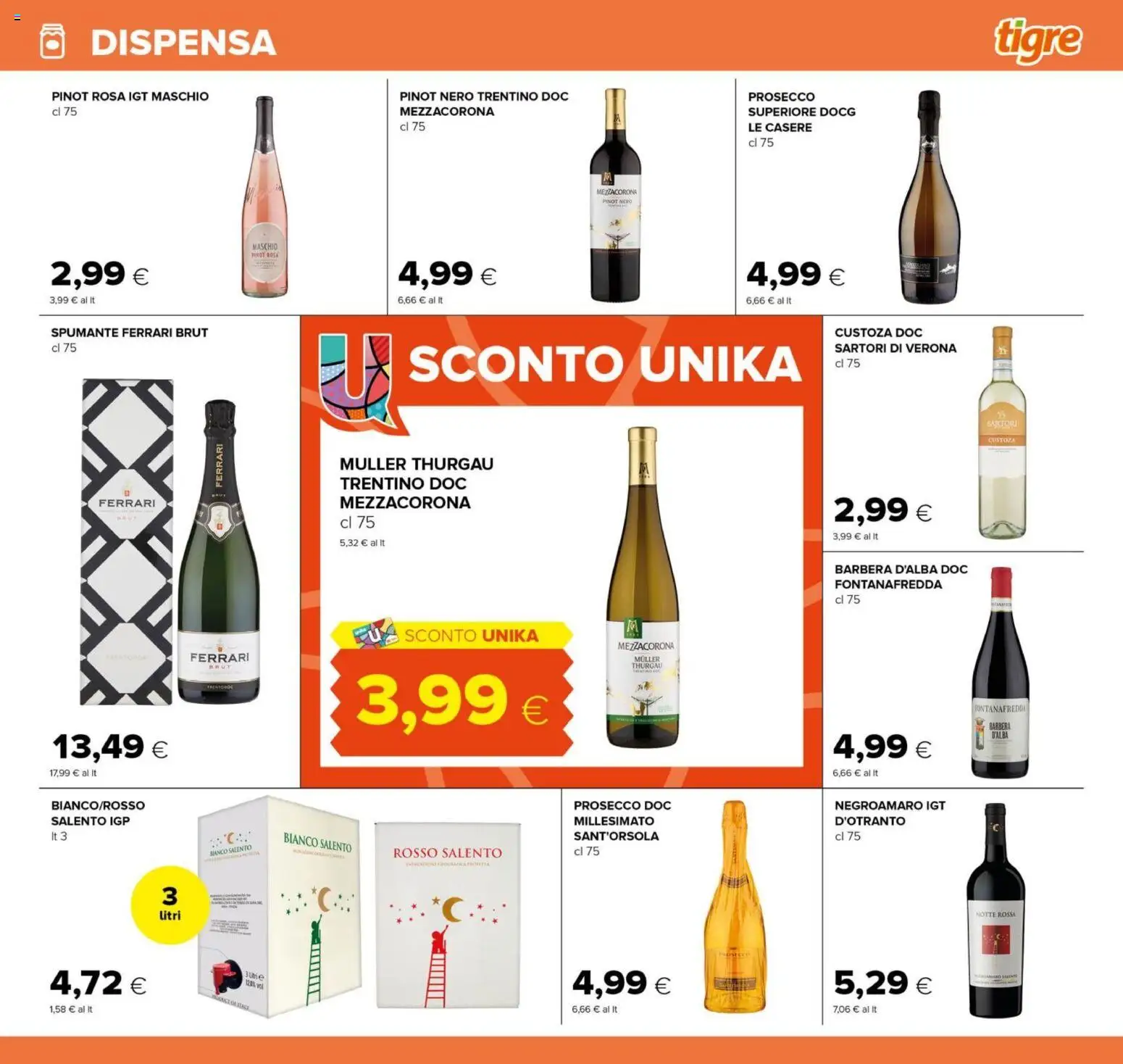 Volantino Tigre del 26.03.2026 | Pagina: 29 | Prodotti: Prosecco, Spumante