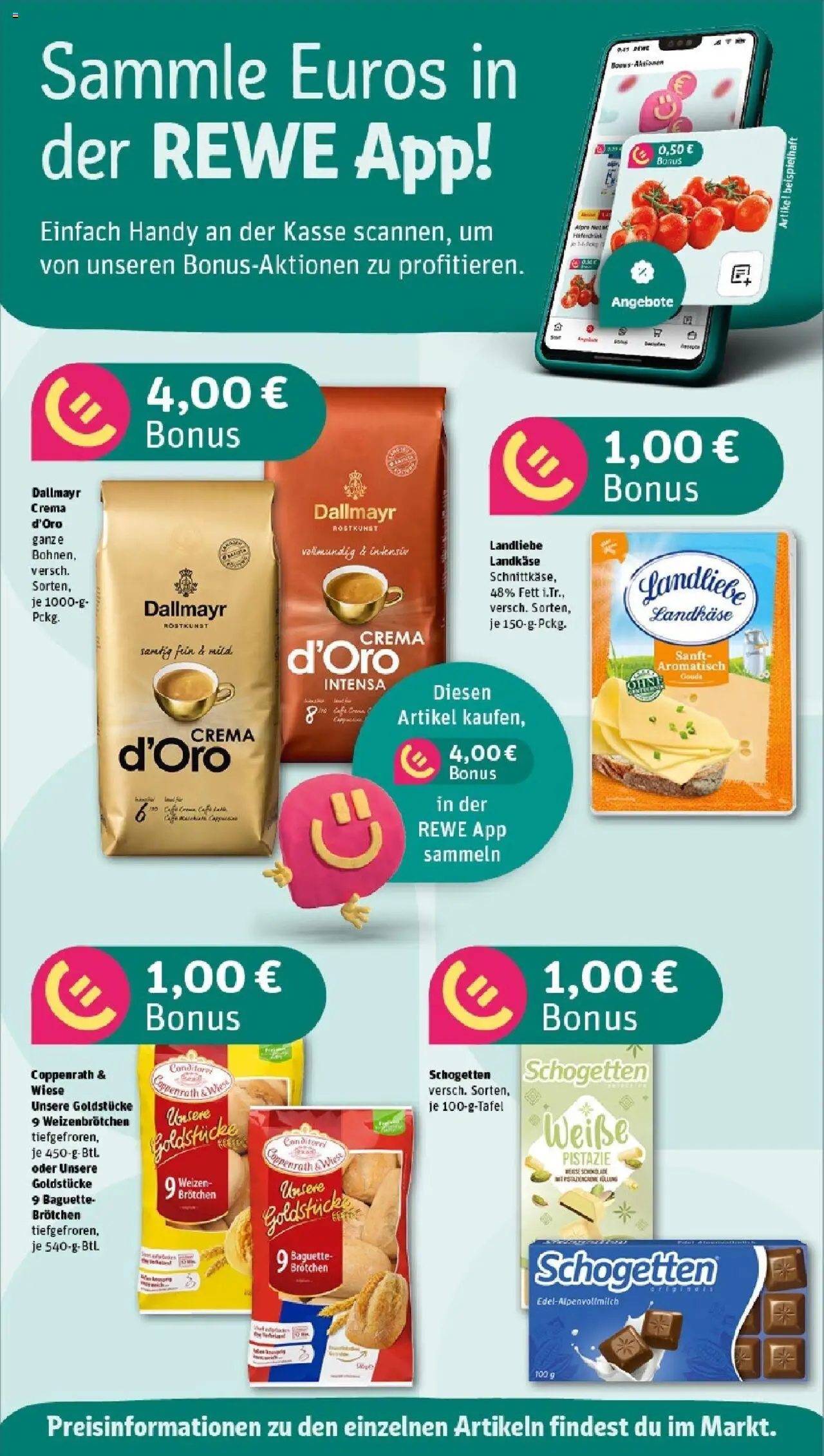Rewe prospekt St. Ingbert / Rohrbach	 - gültig ab dem 08.06.2025 | Seite: 2 | Produkte: Baguette, Dallmayr, Alpro, Schogetten