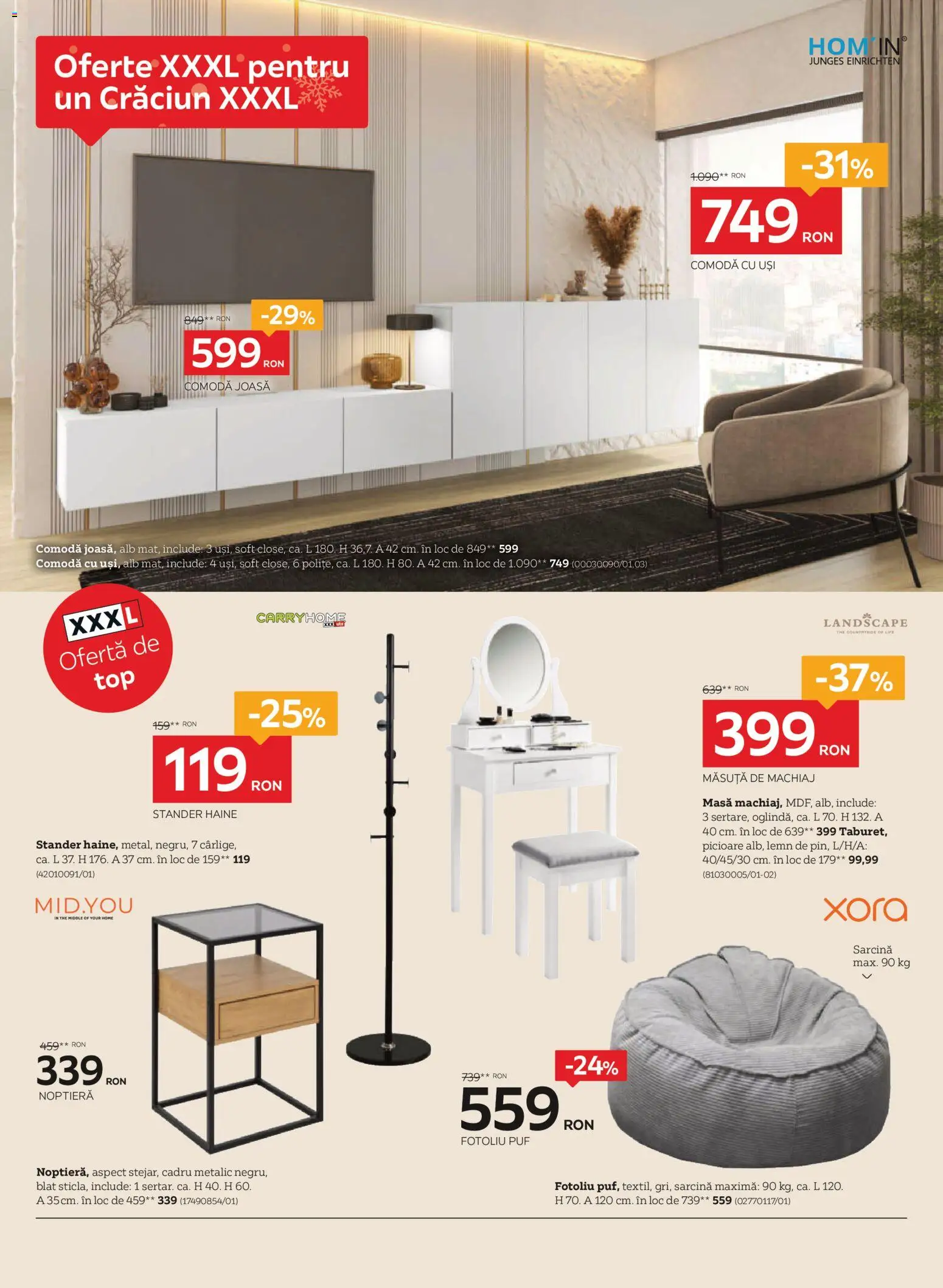 Noul catalog XXXLutz – valabil de la 01.12.2025 | Pagină: 8 | Produse: Fotoliu, Masă, Machiaj, Haine