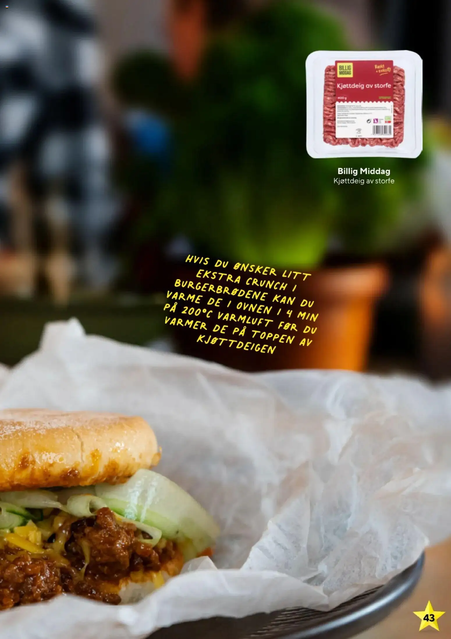 {H1} | Side: 43 | Produkter: Kjøttdeig, Суміш дитяча