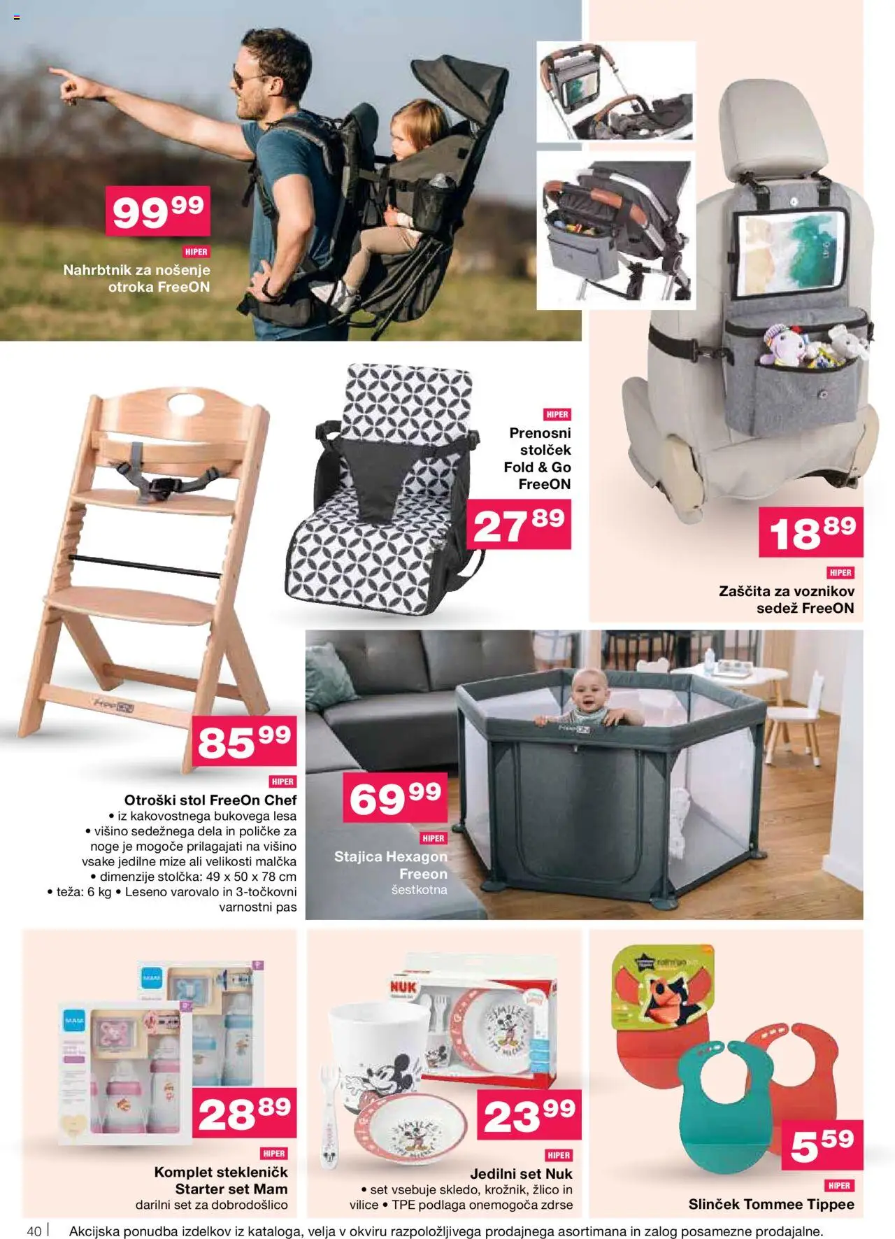 Novi Mercator katalog ponudbe – veljaven od 11.09.2025 | Stran: 42 | Izdelki: Teza, Stol, Nahrbtnik, Pas