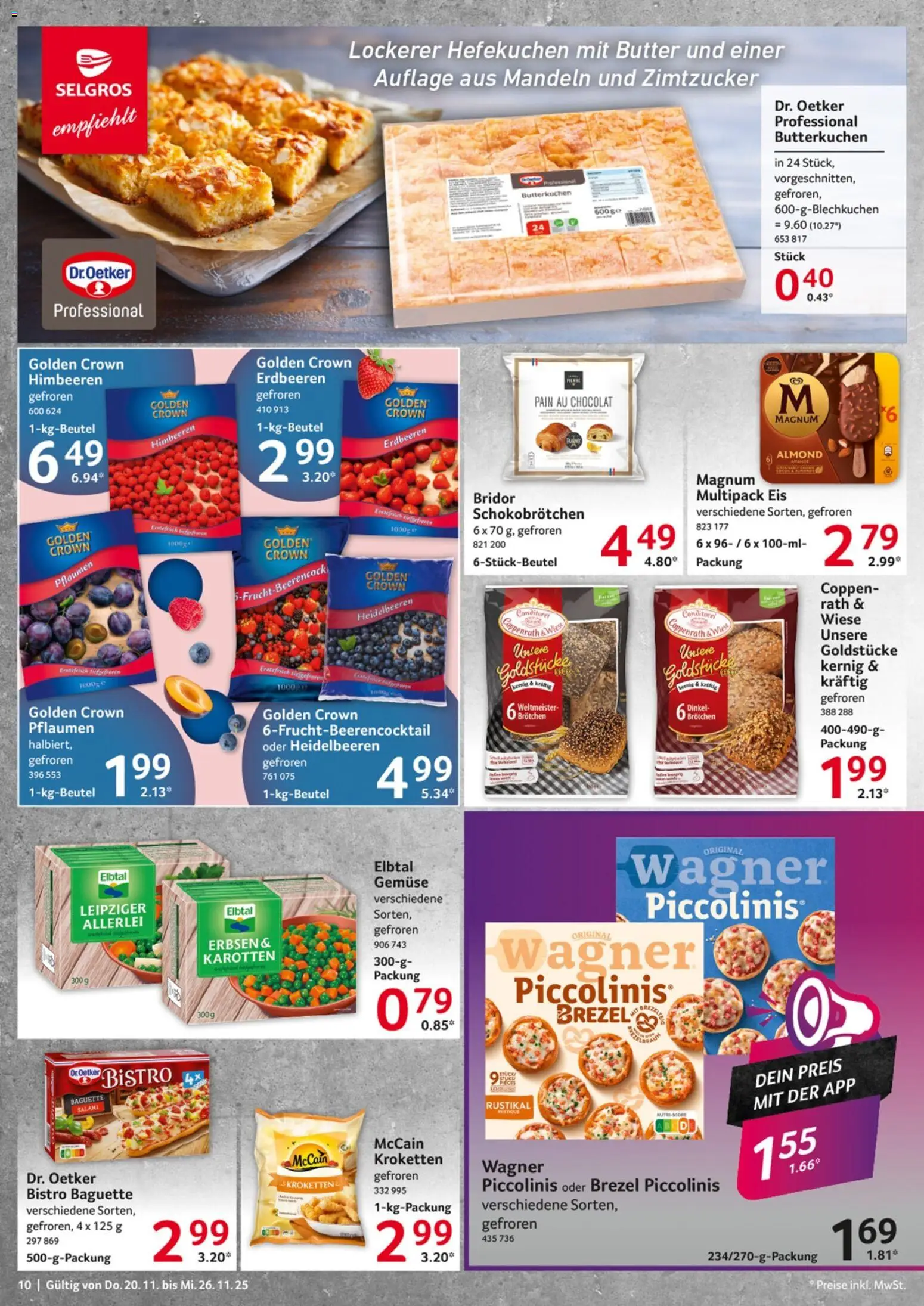 Selgros - Black Friday – gültig ab 20.11.2025 | Seite: 10 | Produkte: Mandeln, McCain, Gemüse, Erdbeeren