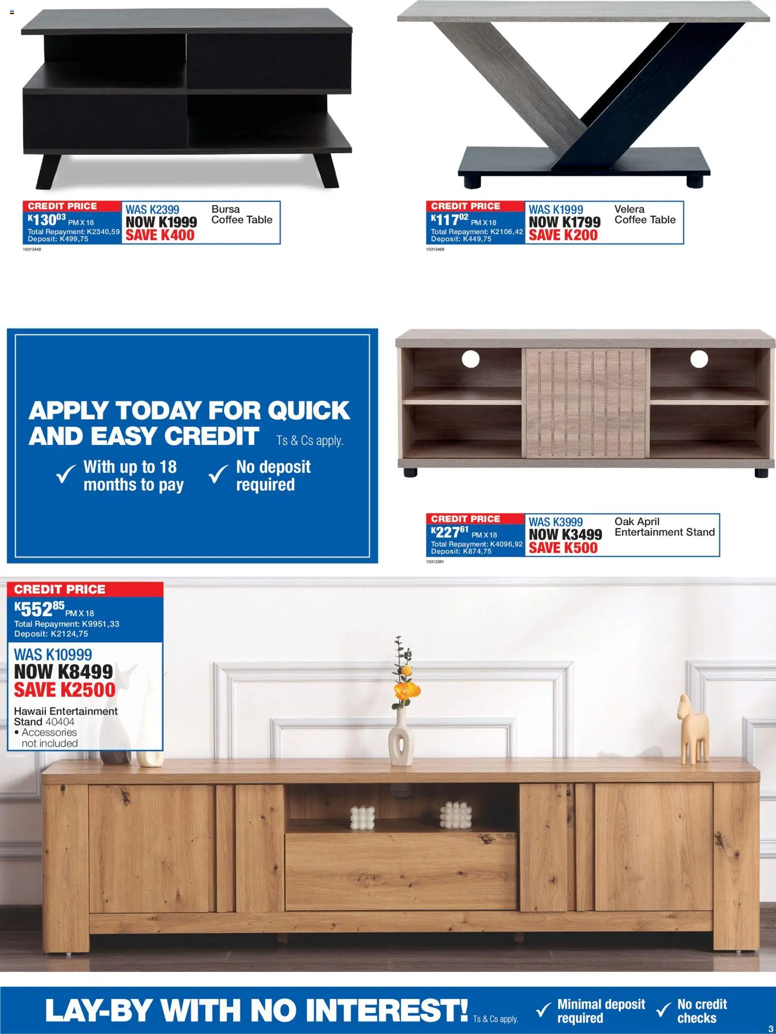 New OK Furniture catalogue – valid from 27.12.2025 | Page: 3 | Products: Coffee table, Table, Coffee