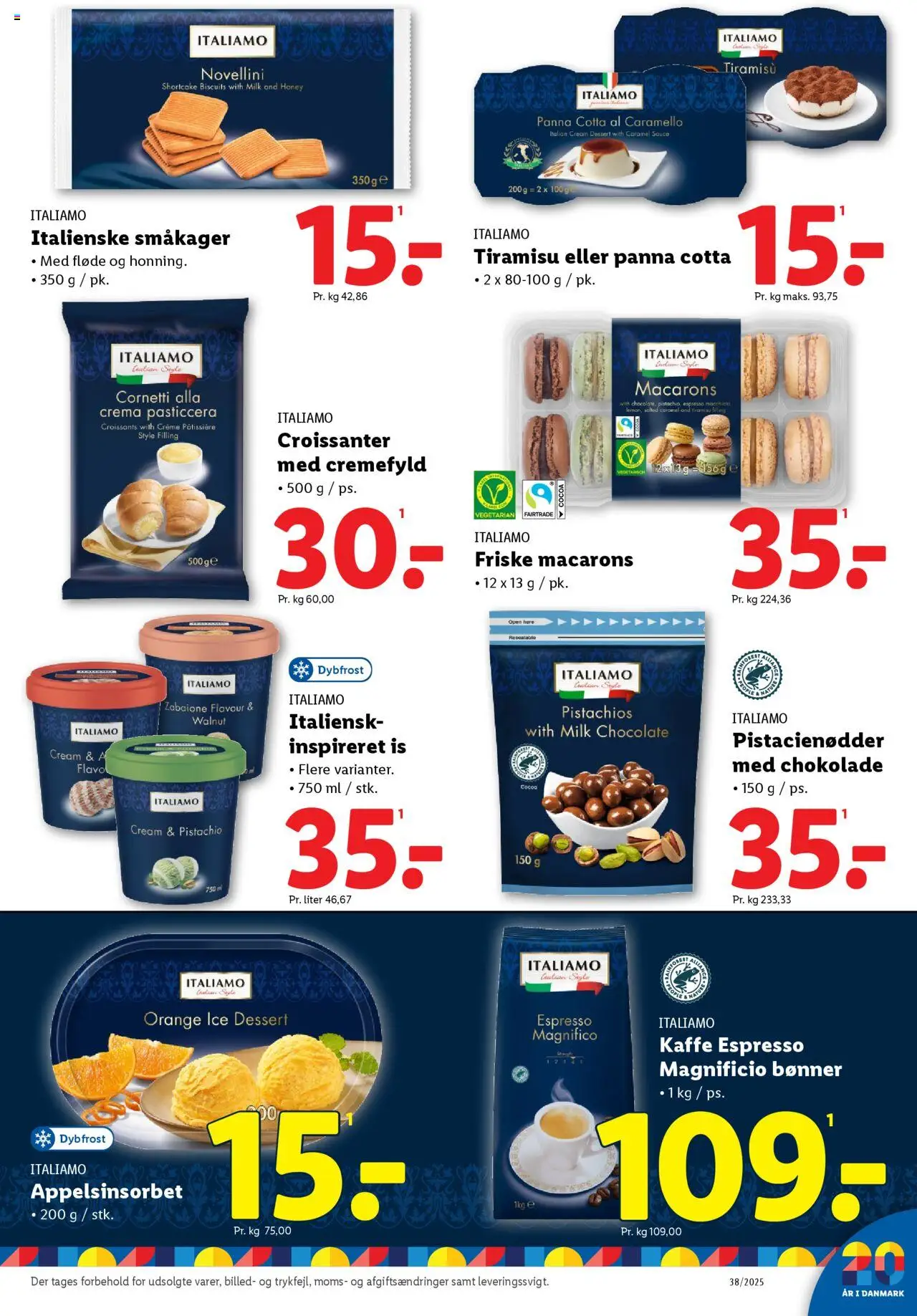 Lidl tilbudsavis – gyldig fra 18.09.2025 | Side: 28 | Produkter: Creme, Chokolade, Fløde, Bønner