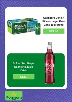 Preview of Morrisons - Weekly offers valid from 22.12.2025 | Page: 3 | Products: Grape, Juice, Beer