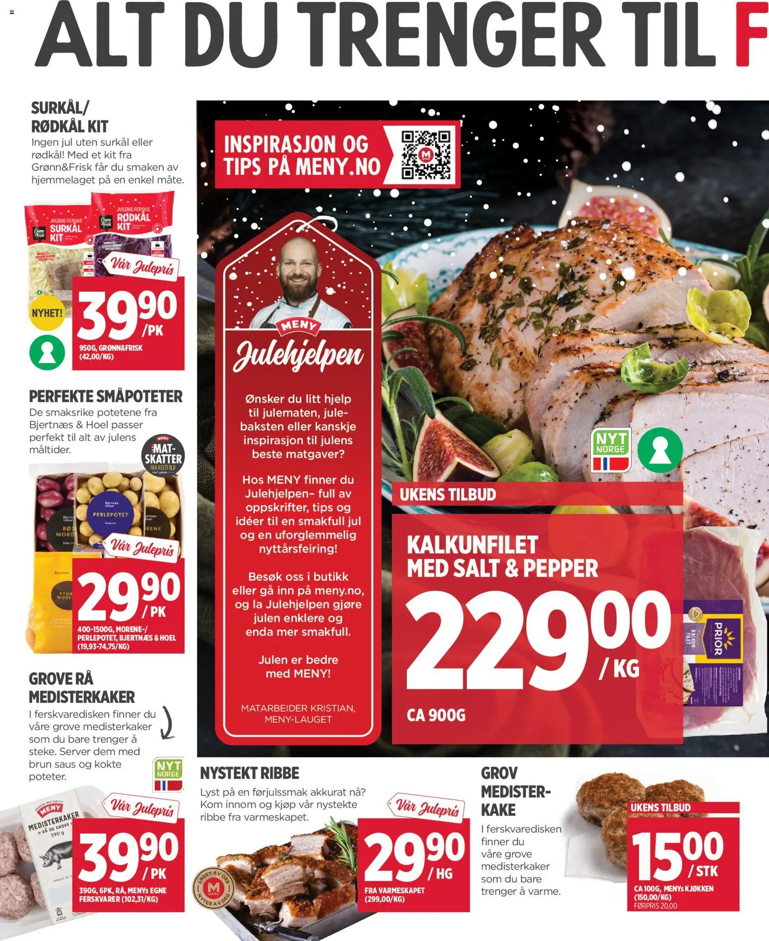 {H1} | Side: 2 | Produkter: Машинка для стрижки, Kake, Kalkun, Medisterkaker