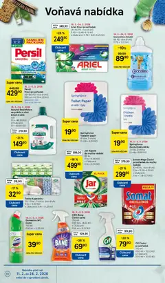 Náhled letáku Domestos WC čistič, 750 ml od 18.02.2026 | Strana: 10 | Produkty: Aviváž, Ariel, Kapsle do myčky, Domestos
