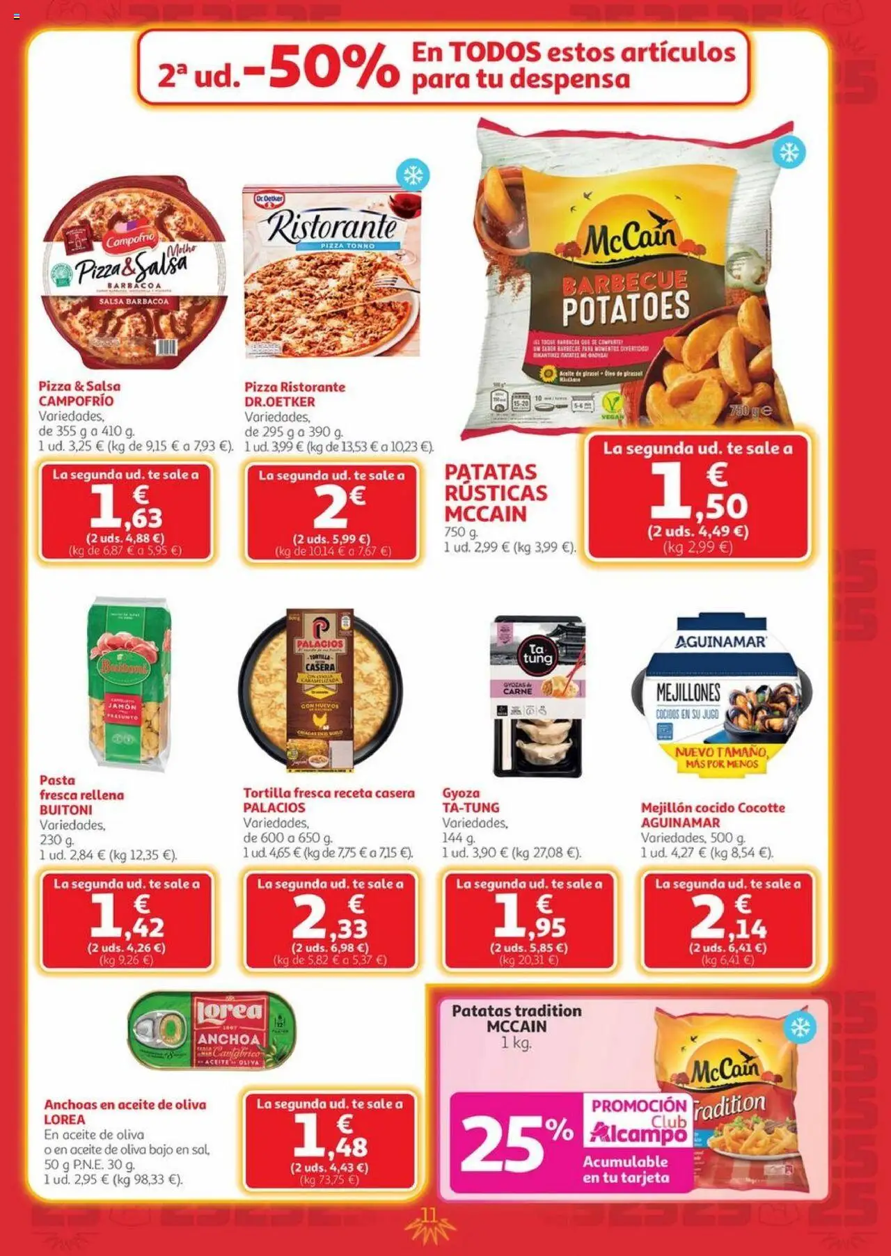 Alcampo - Canarias │ válido desde el 25.09.2025 | Página: 11 | Productos: Jugo, Aceite de oliva, Barbacoa, Anchoa