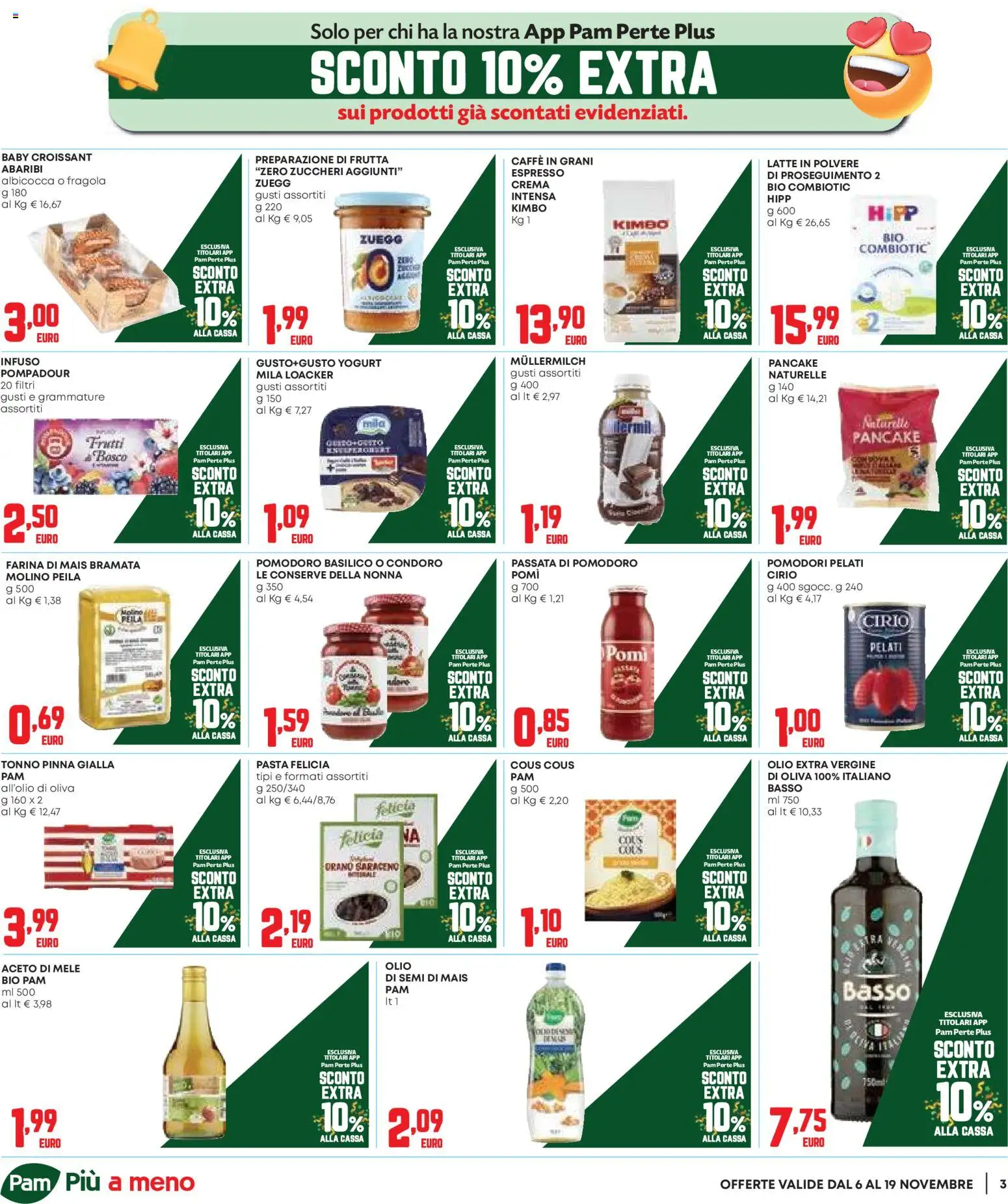 Volantino Panorama del 06.11.2025 | Pagina: 3 | Prodotti: Caffè, Cous cous, Tonno, Caffè in grani