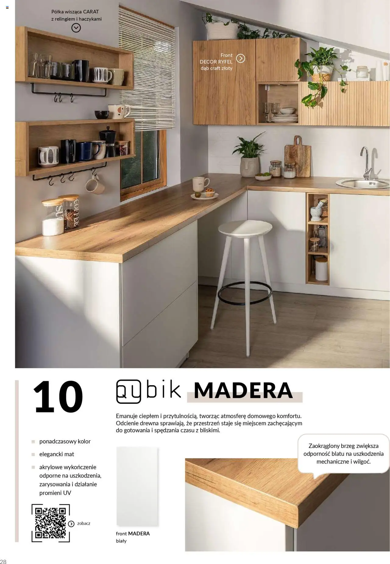 Salony Agata Gazetka - Kuchnie Qubik od 21.03.2025 | Strona: 28 | Produkty: Półka