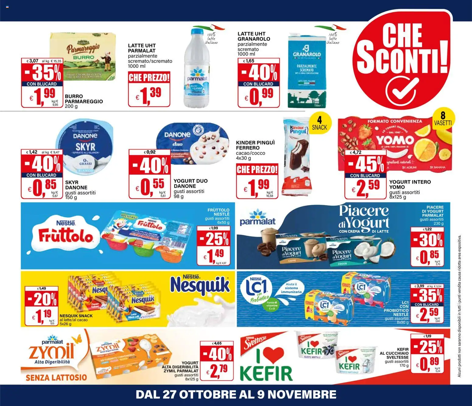 Volantino Il Gigante del 27.10.2025 | Pagina: 19 | Prodotti: Crema, Yogurt, Latte, Cocco