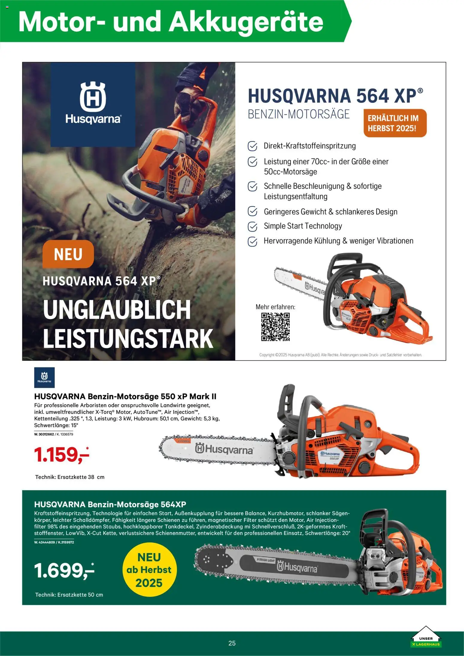 Lagerhaus  Forstkatalog gültig ab 05.11.2025 | Seite: 25 | Produkte: Gewicht