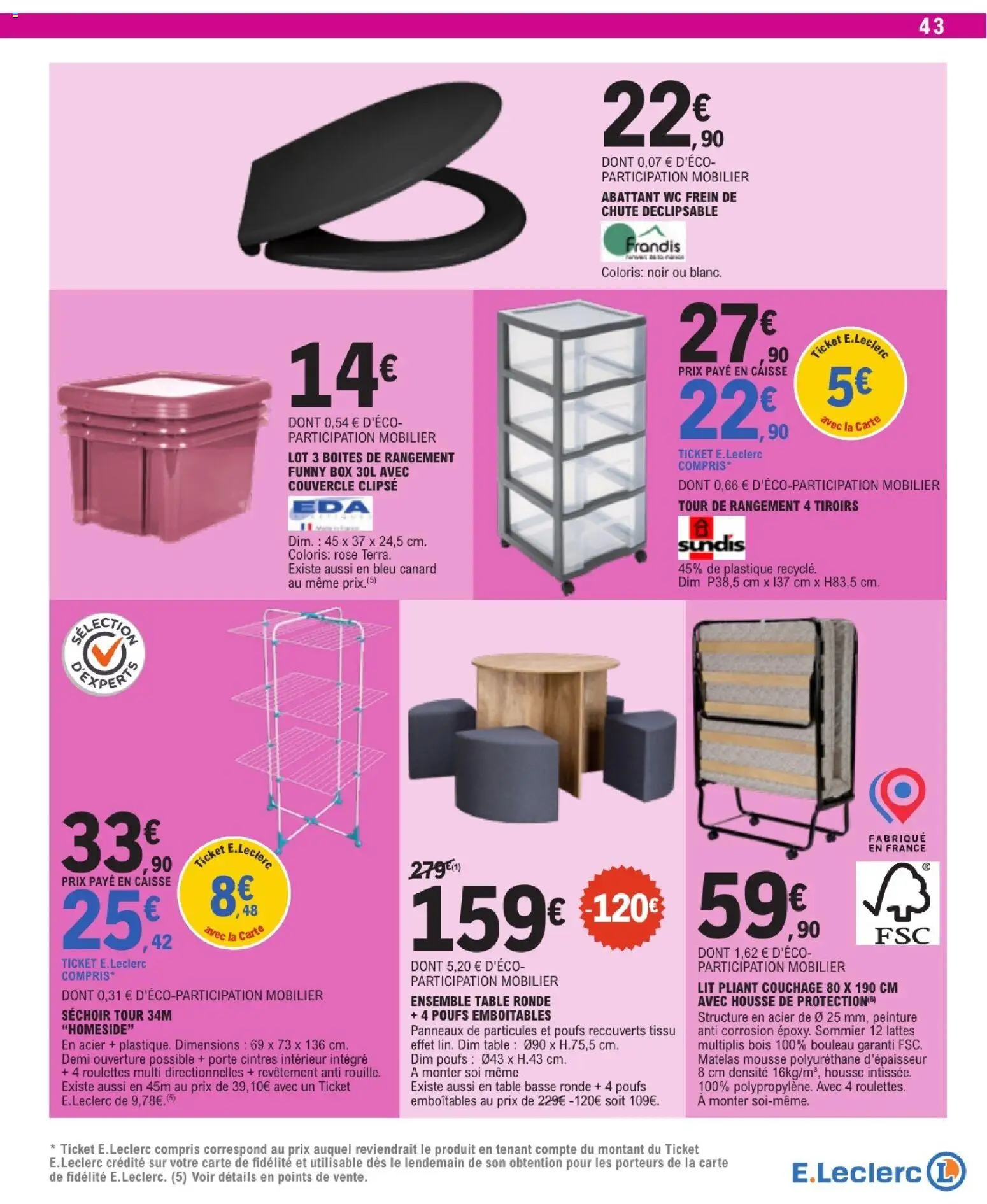 {H1} | Page: 43 | Produits: Mousse, Lit, Matelas, Sommier