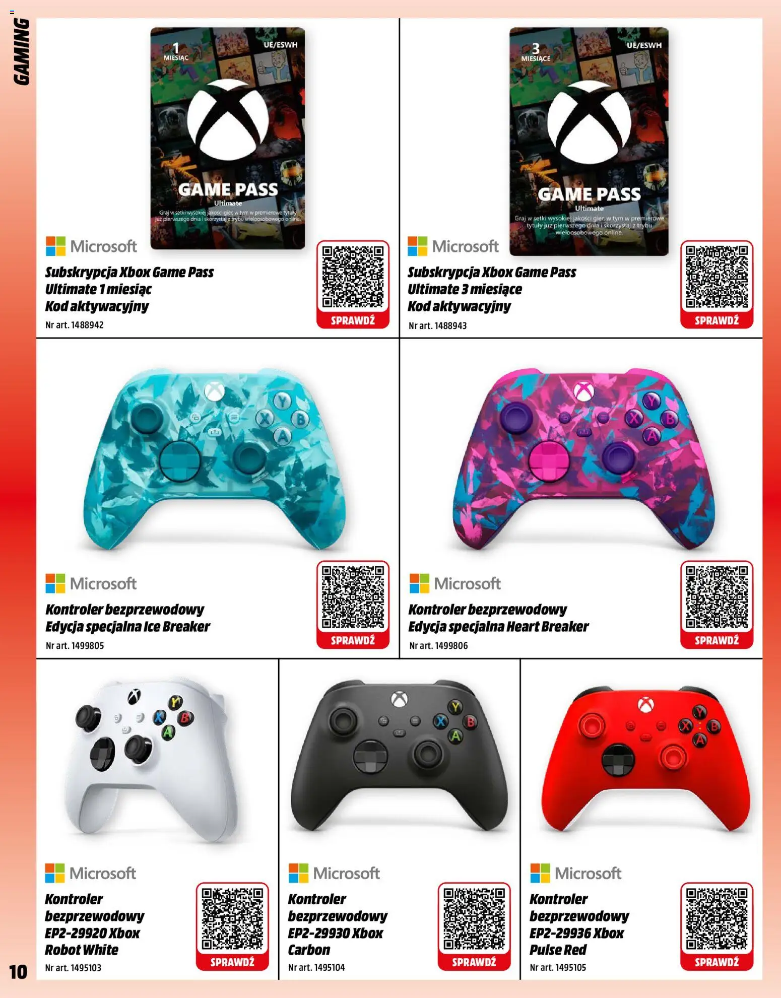 Media Markt promocje od 01.12.2025 | Strona: 10 | Produkty: Xbox, Robot, Kontroler