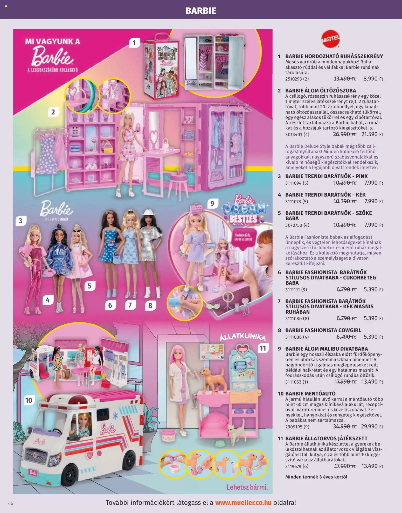 Müller akciós ujság - amely érvényes a következő dátumtól: 27.10.2025 | Oldal: 46 | Termékek: Malibu, Gardrób, Ruhásszekrény, Fürdőköpeny