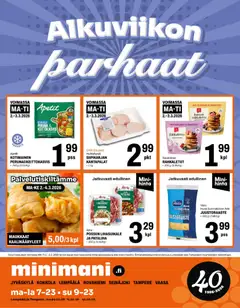 Minimani-mainoslehti voimassa 02.03.2026 alkaen