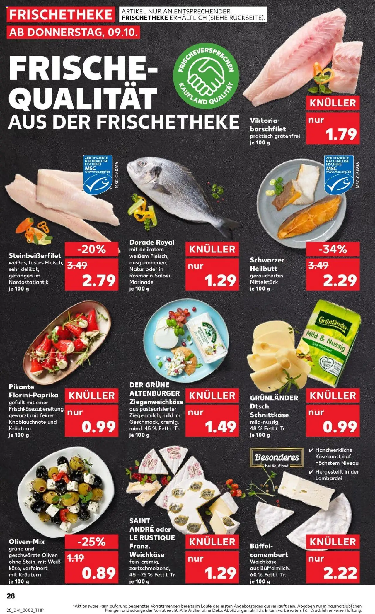 Kaufland prospekt Heilbronn	 – gültig ab 13.10.2025 | Seite: 28 | Produkte: Dorade, Grunlander