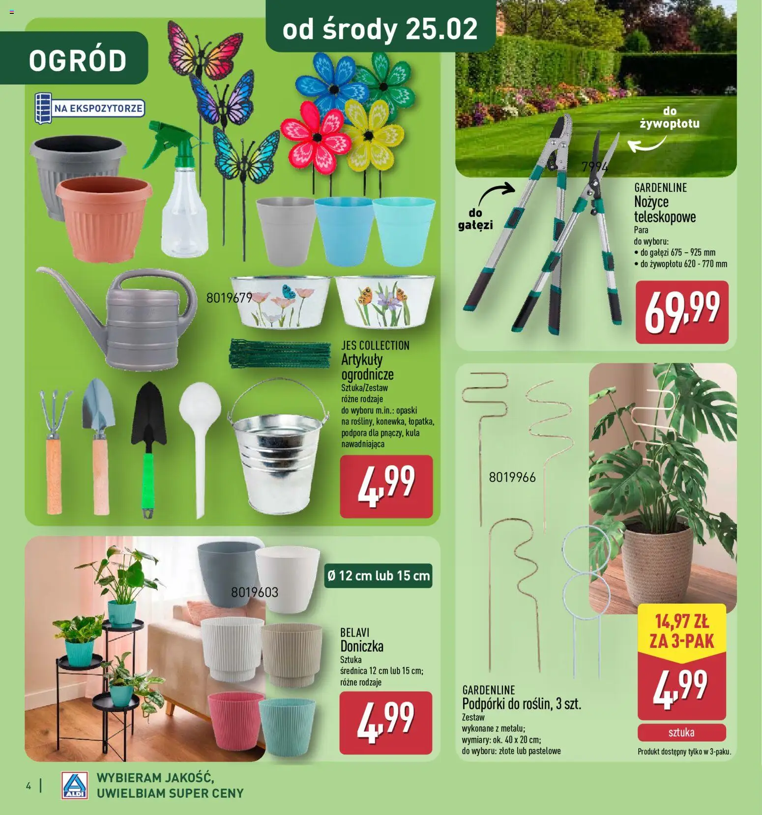 Aldi Gazetka - Katalog ogrodowy od 25.02.2026 | Strona: 4 | Produkty: Doniczka