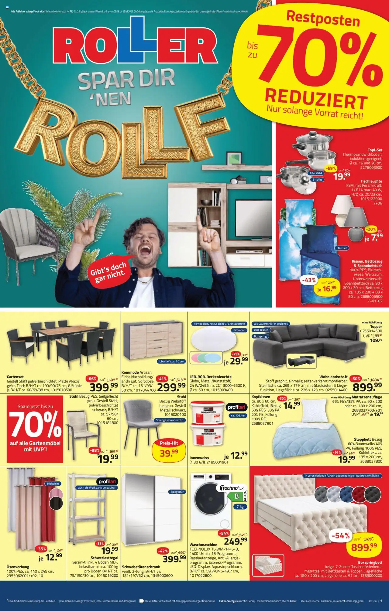 Roller Prospekt 	 - gültig ab dem 04.08.2025 | Seite: 1