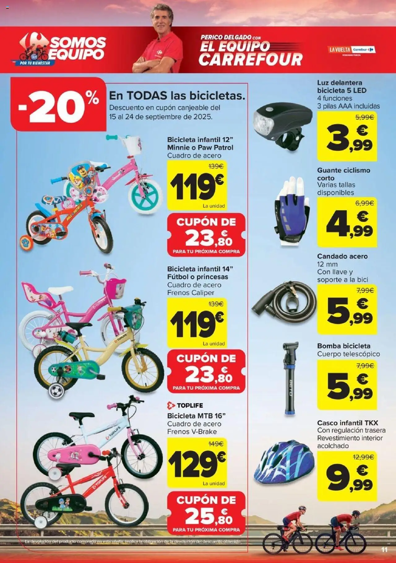 Carrefour -Vuelta Ciclista │ válido desde el 22.08.2025 | Página: 11 | Productos: Bicicleta