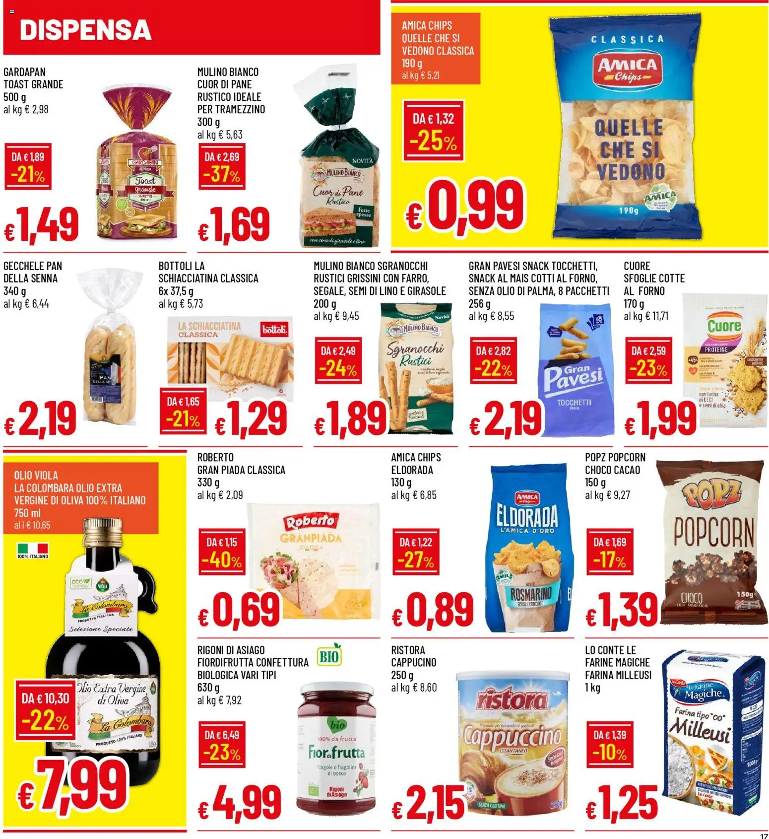 Volantino Galassia del 02.01.2026 | Pagina: 17 | Prodotti: Rosmarino, Olio, Olio extra vergine, Tramezzino