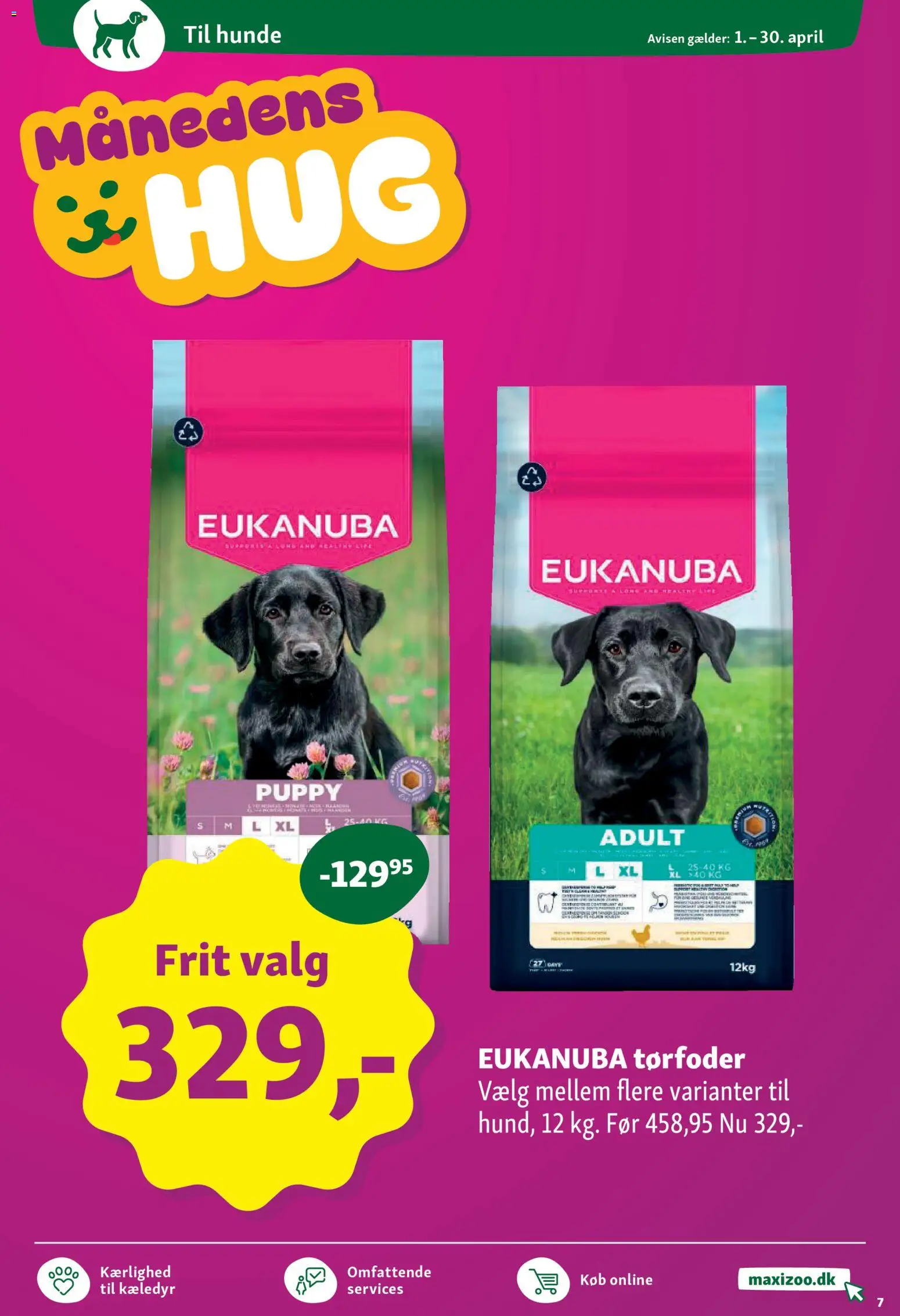 🛍️ Maxi Zoo - Månedsavis April fra 01/04/2026 » Se eksklusive tilbud og spar penge i dag! 💰 | Danmark