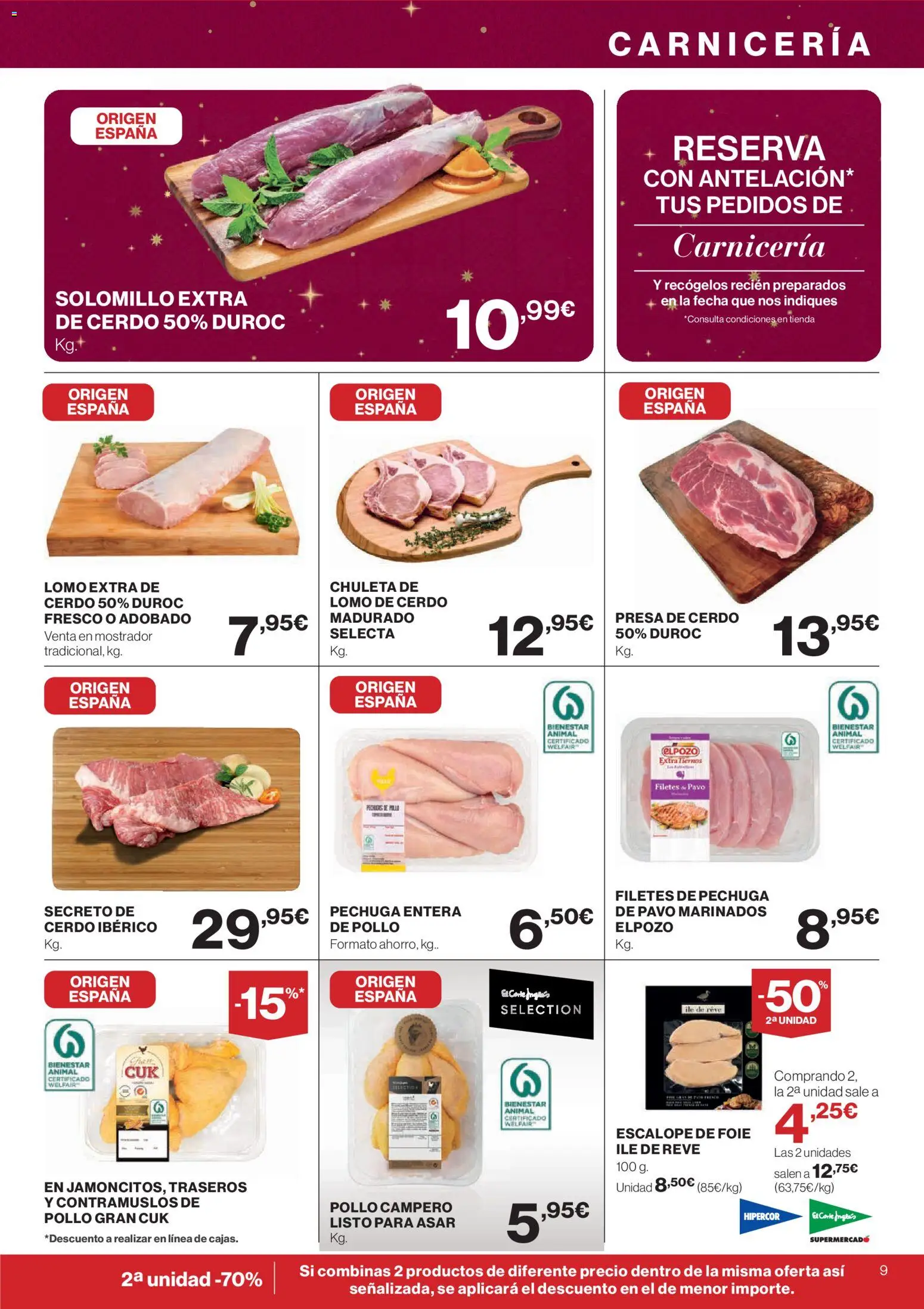 El Corte Inglés ofertas │ válido desde el 04.12.2025 | Página: 9 | Productos: Cerdo
